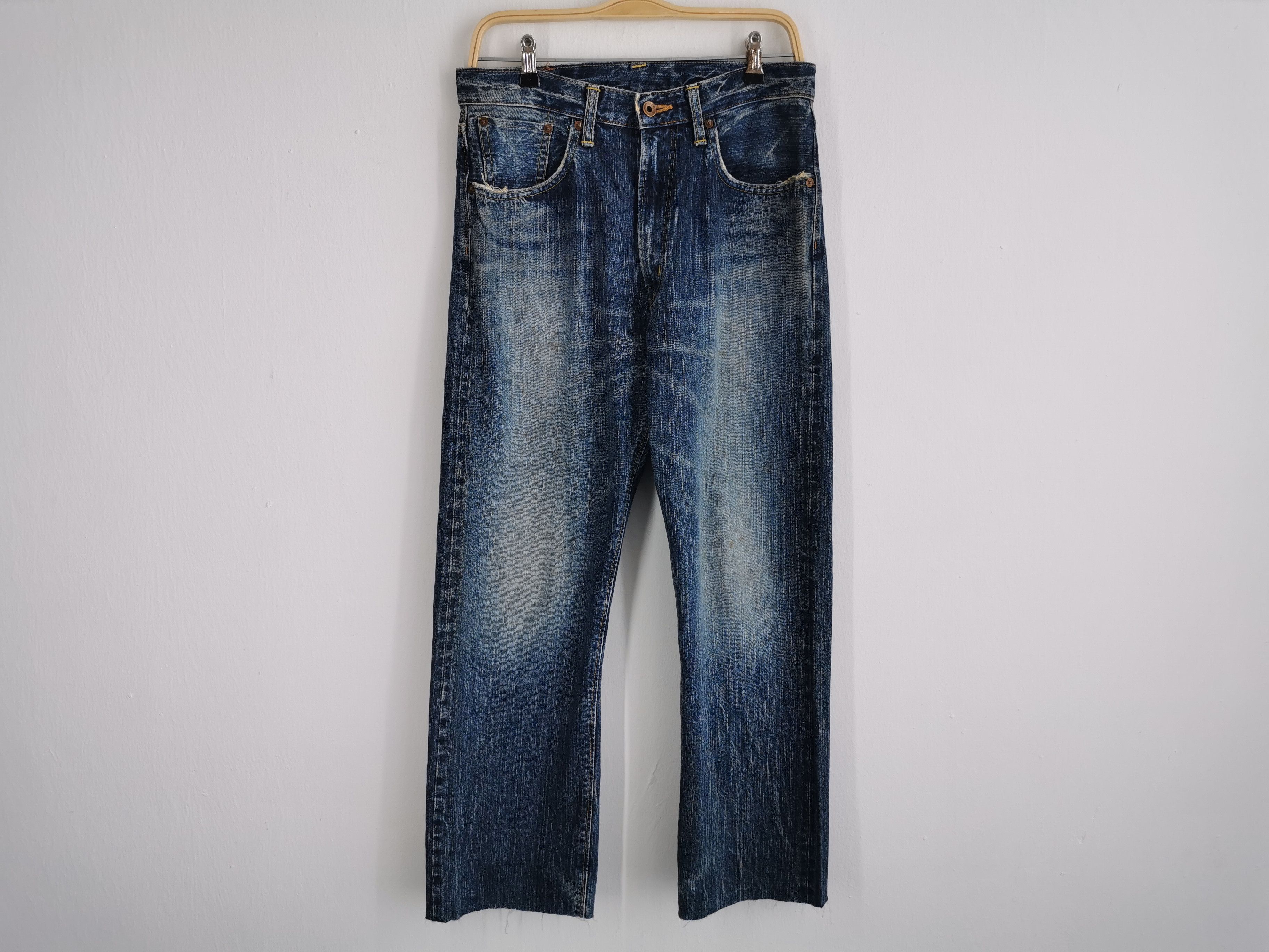 Edwin Distressed Vintage 90s Edwin 505Z Selvedge Denim Size US 32 / EU 48 - 2 Thumbnail