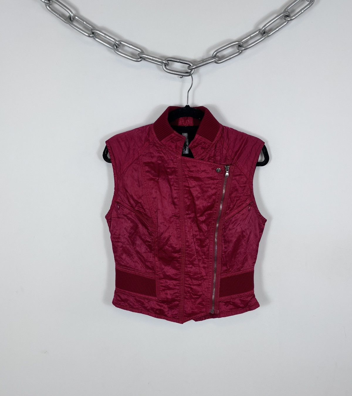 Other Vintage French Archival Women’s Red Vest Gilet Jacket Size M / US 6-8 / IT 42-44 - 1 Thumbnail