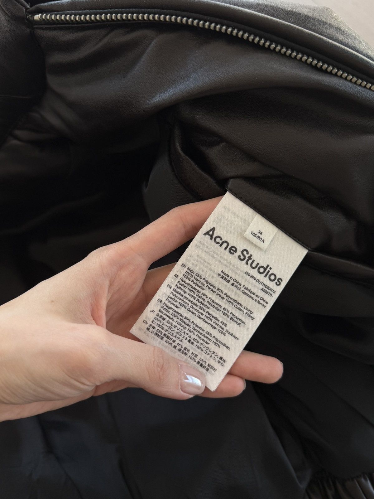 Acne Studios Acne Studios Oversized Dark Brown Leather-Look Bomber Jacket Size XS / US 0-2 / IT 36-38 - 6 Thumbnail