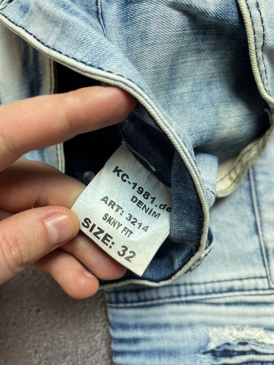 Other Vintage distressed skinny fit denim jeans size 32/32 Size US 32 / EU 48 - 6 Thumbnail