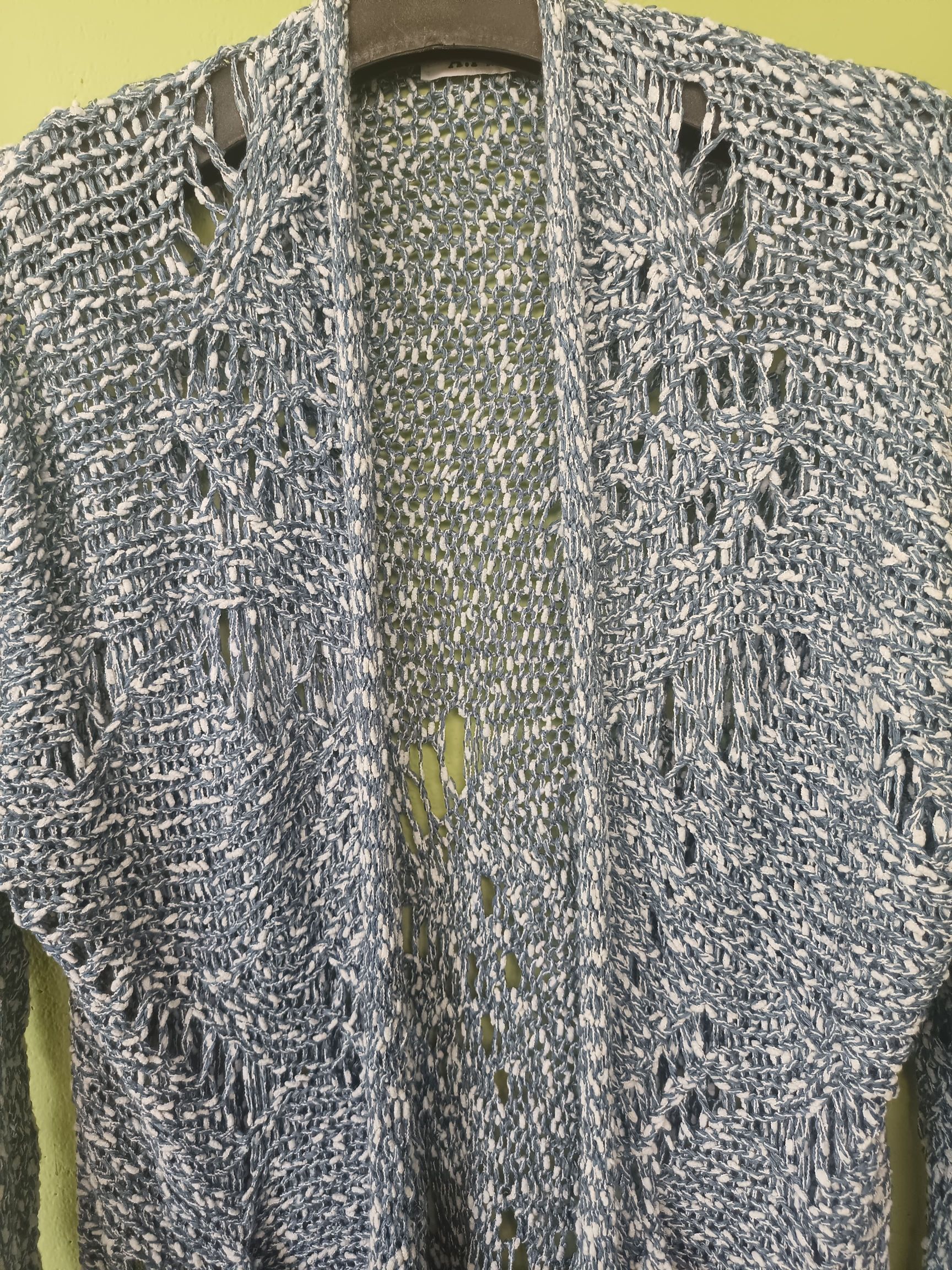 Other A.P Design Fashion Distressed Tassel Cable Knit Cardigan Size L / US 10 / IT 46 - 9 Thumbnail