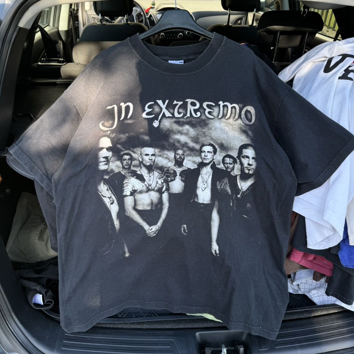 Band Tees Vintage In Extremo Washed Folk Metal Band Tee Gothic 00s Size US XL / EU 56 / 4 - 5 Thumbnail