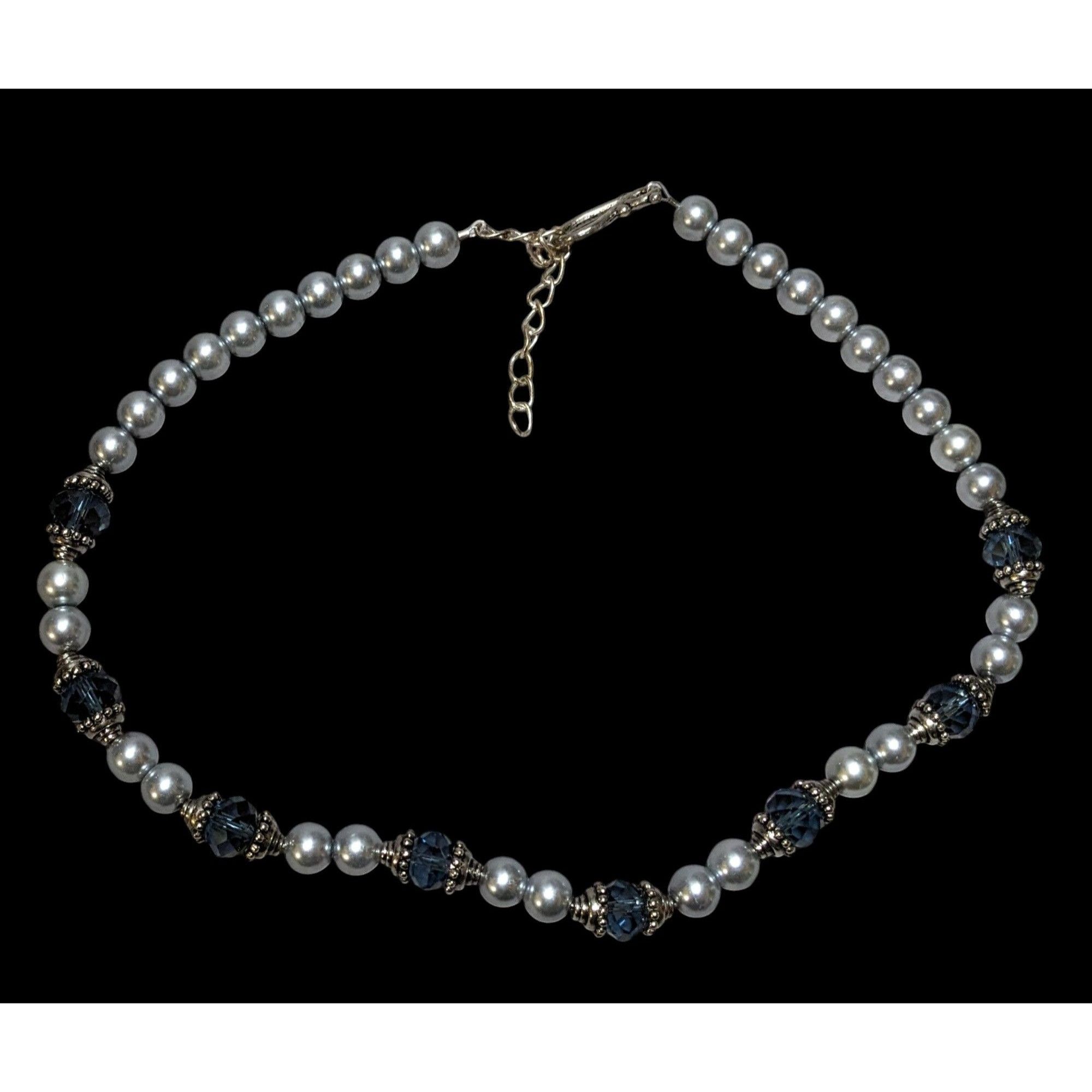 Other Elegant Silver Faux Pearl Beaded Glass Necklace Size ONE SIZE - 1 Thumbnail