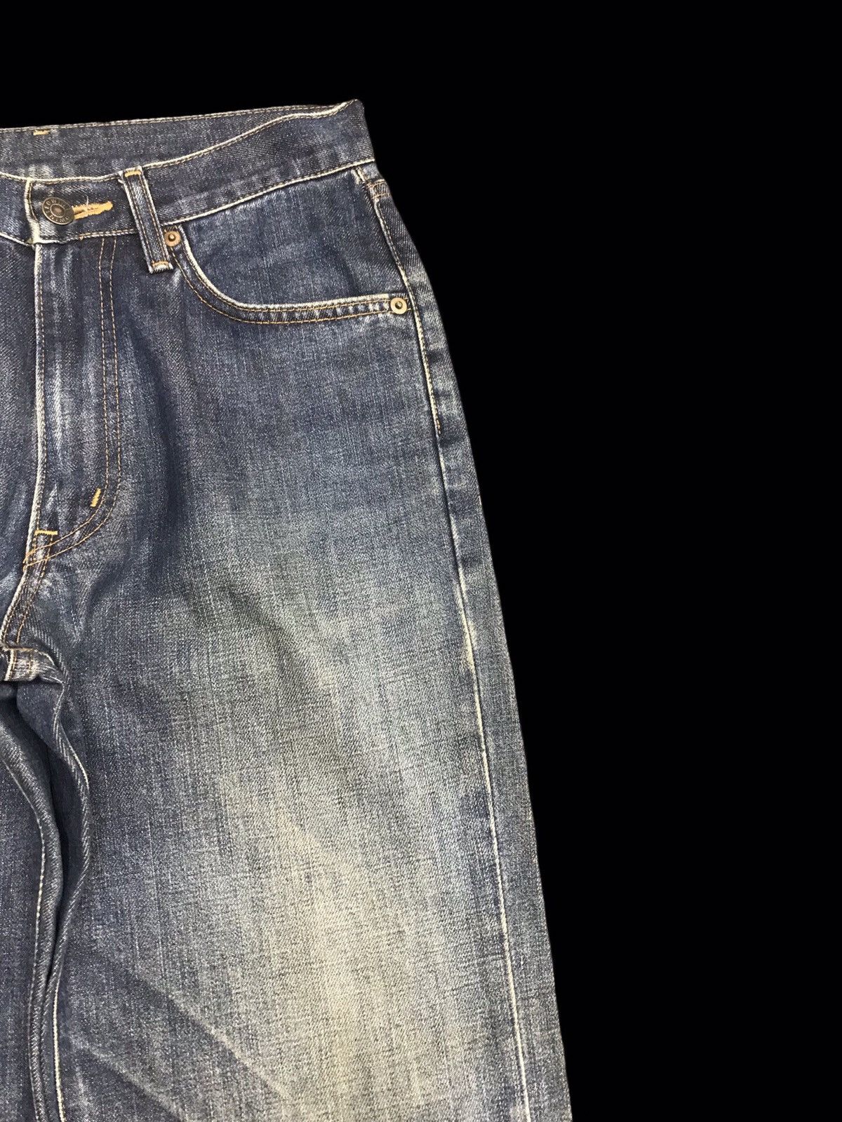 Edwin 💥90s Style💥Vintage EDWIN 503z Mudwash Distressed Denim F46 Size US 28 / EU 44 - 2 Thumbnail