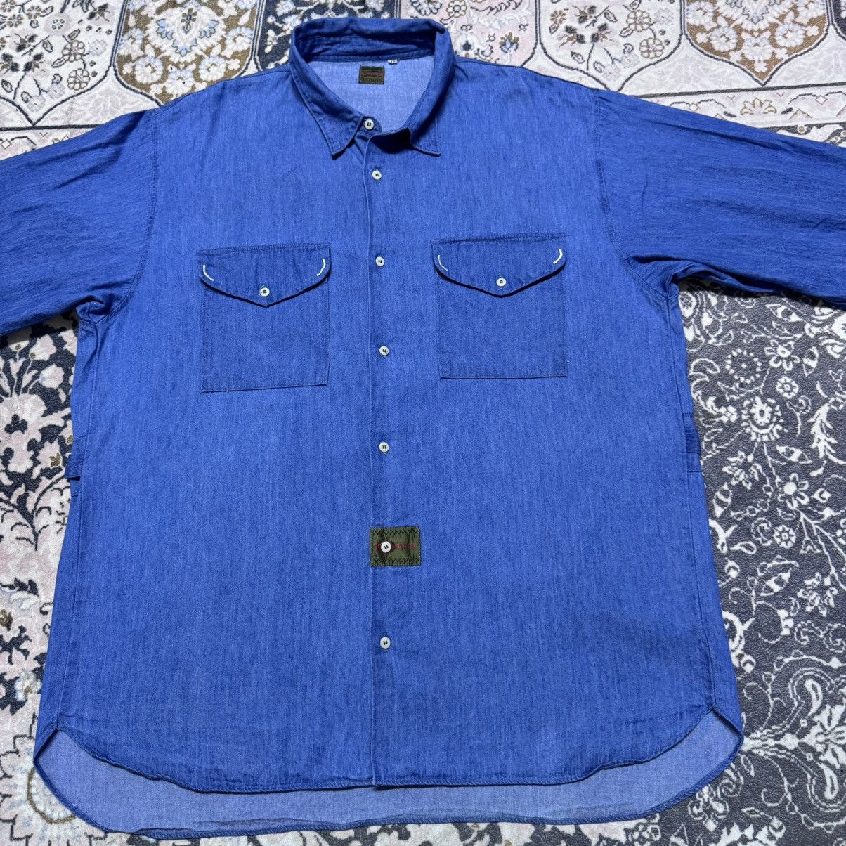Boneville Vintage 80s Boneville Denim Shirt Oversized Mossimo Osti Size US L / EU 52-54 / 3 - 7 Thumbnail