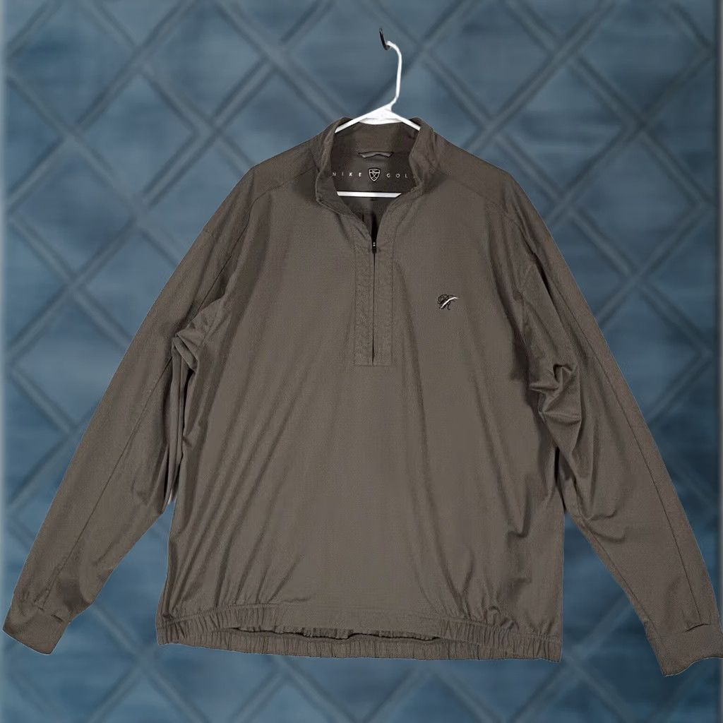 Nike Nike Golf Dri-FIT Windbreaker Pullover Jacket Mens XL Athletic Brown Tan 1/4 Zip Size US XL / EU 56 / 4 - 1 Thumbnail