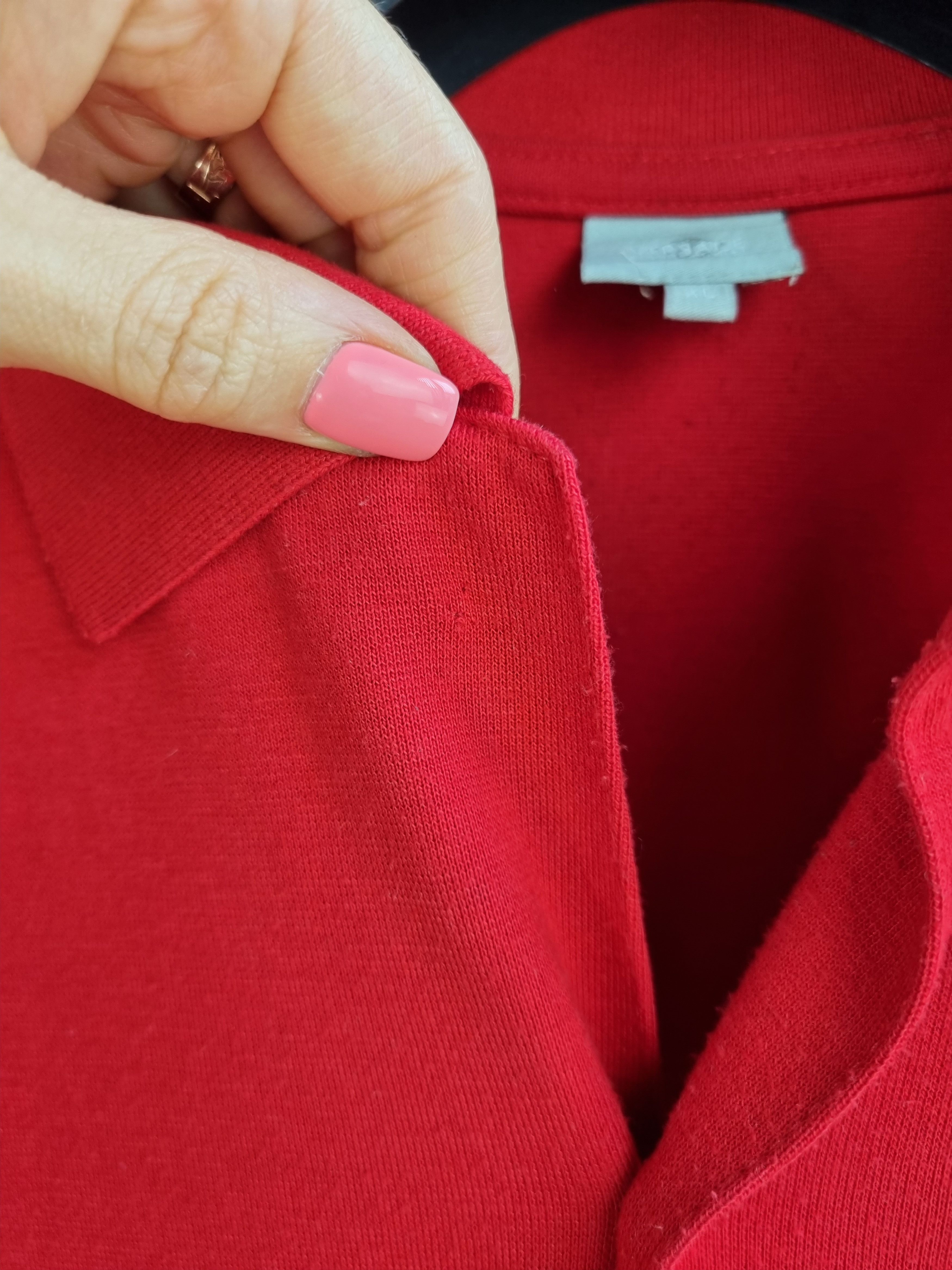 Gianni Valentino × Versace × Vintage Rare VERSACE Fluffy Comfy Collared Sweater Button Up Size US XL / EU 56 / 4 - 18 Thumbnail