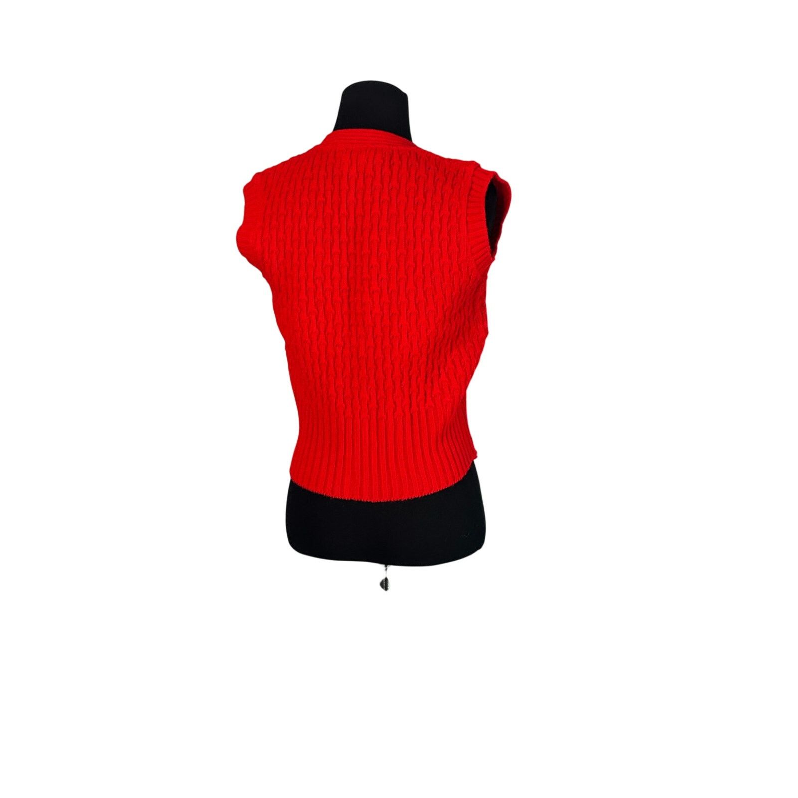 Vintage Vintage red buttoned sweater vest size Small Size S / US 4 / IT 40 - 8 Thumbnail
