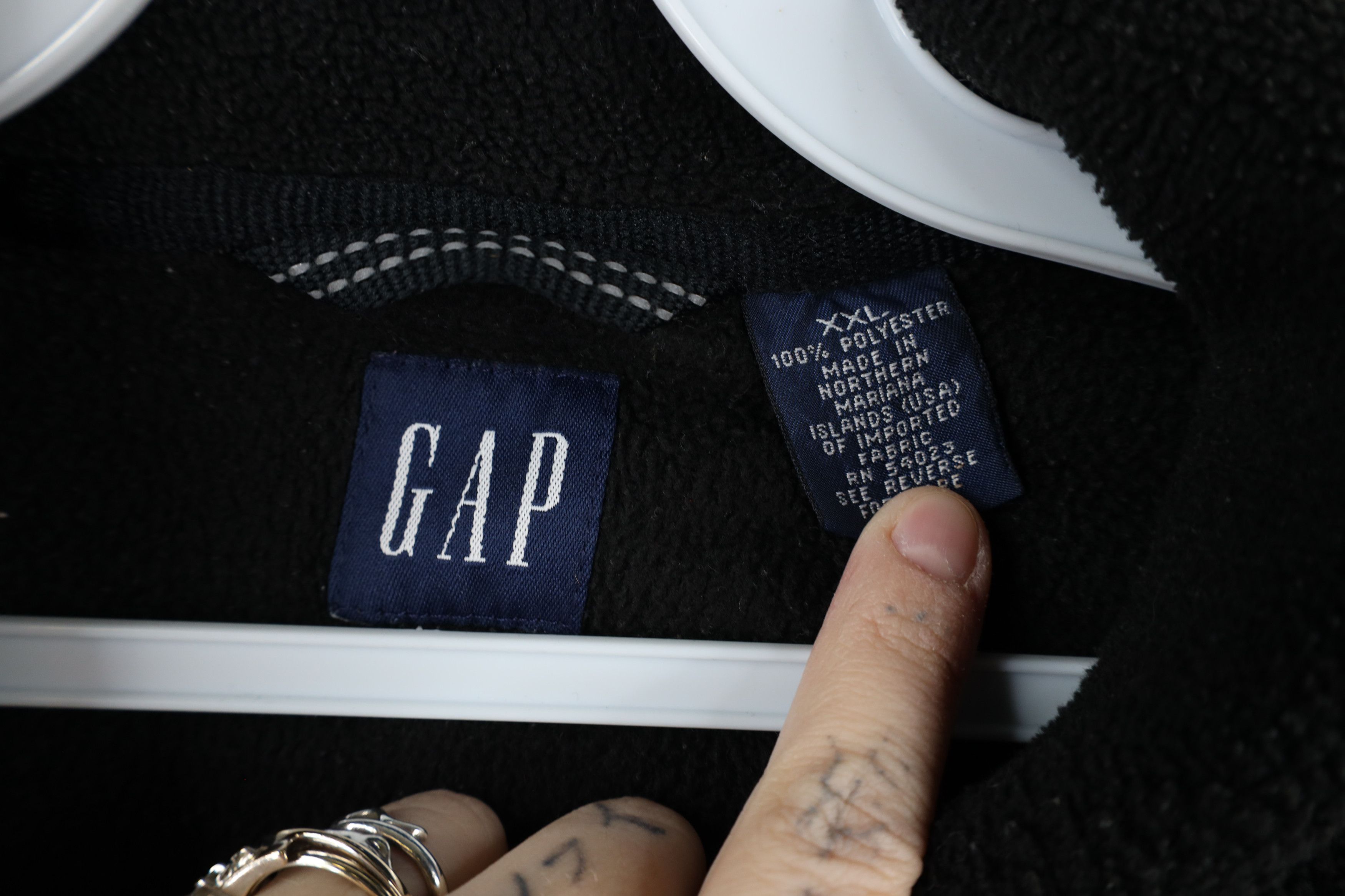 Gap × Vintage Vintage Gap Reflective Half Zip Fleece Pullover Sweater Size US XXL / EU 58 / 5 - 9 Thumbnail