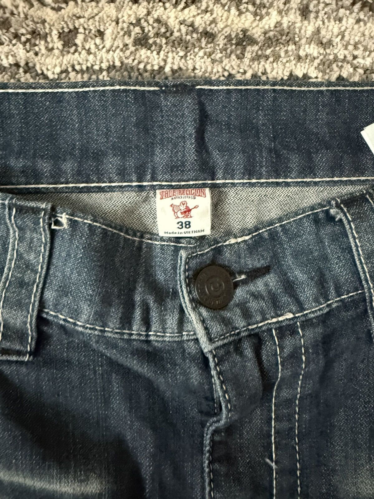 True Religion True Religion Red Stitch Jeans Size US 38 / EU 54 - 2 Thumbnail