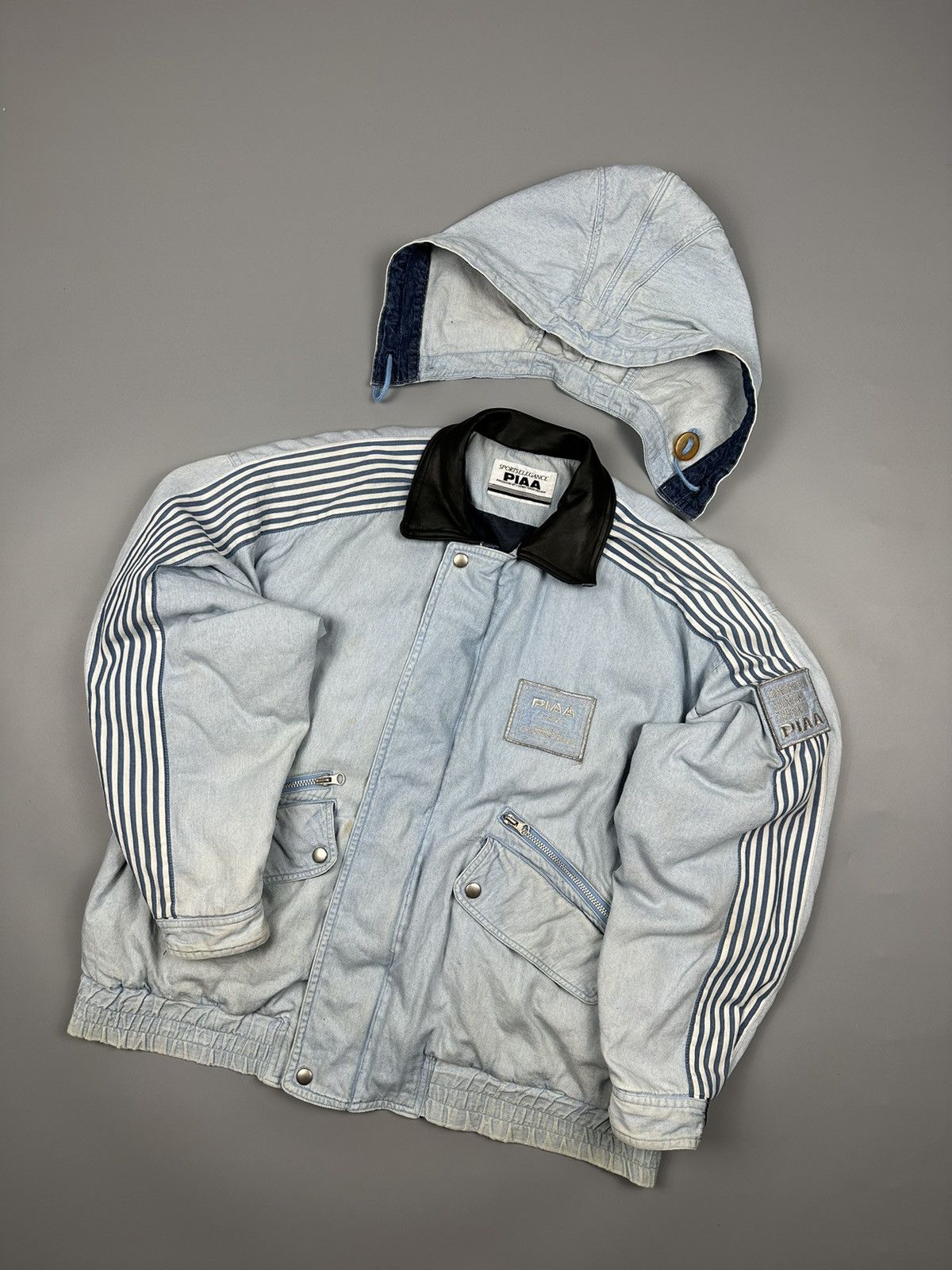 If Six Was Nine Vintage Piaa Motor Sports Denim Jacket Size US XXL / EU 58 / 5 - 19 Thumbnail