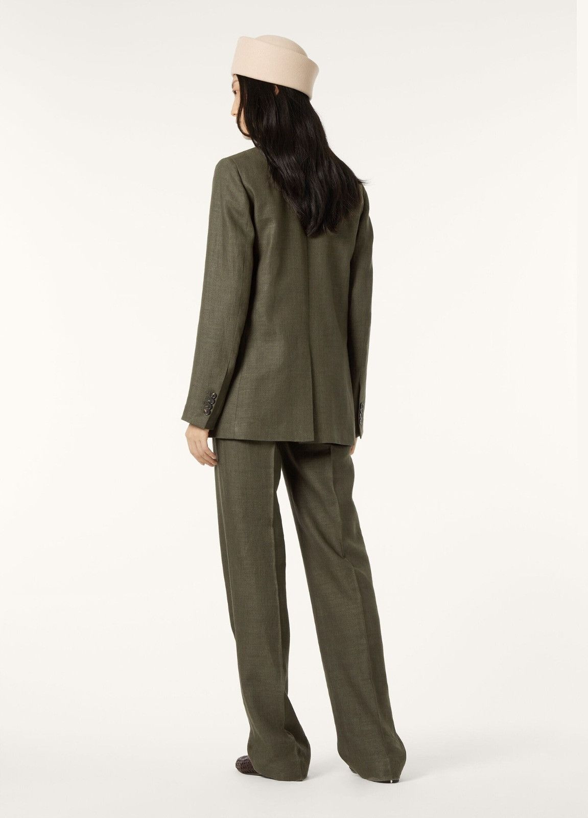 Loro Piana o1srvl11e0526 FAP0065 Genny Double-breasted Jacket Green Size S / US 4 / IT 40 - 3 Thumbnail
