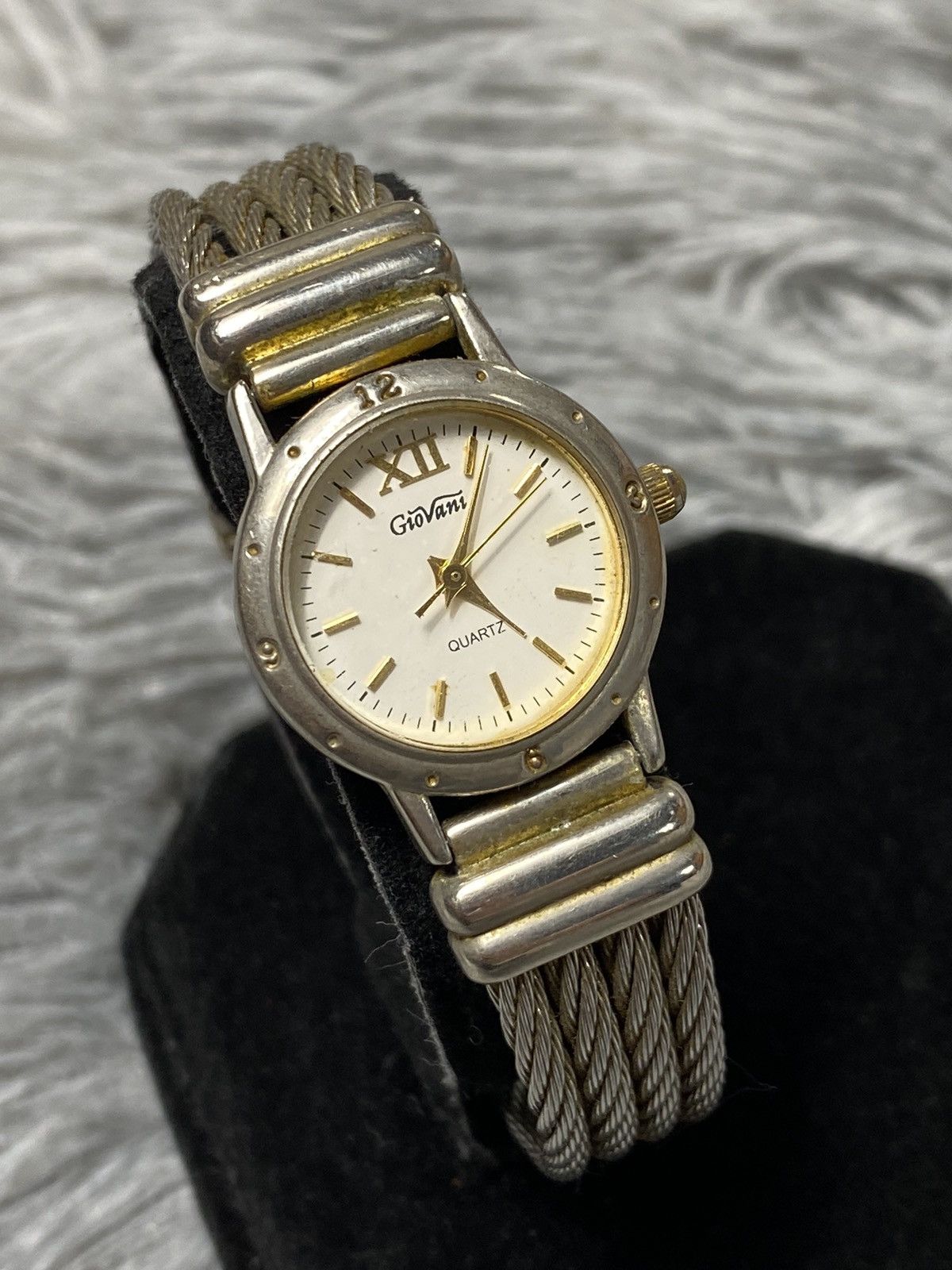 Japanese Brand × Jewelry × Vintage Giovani Quartz Watch with Steel Cable Band | Elegant Design Size ONE SIZE - 5 Thumbnail