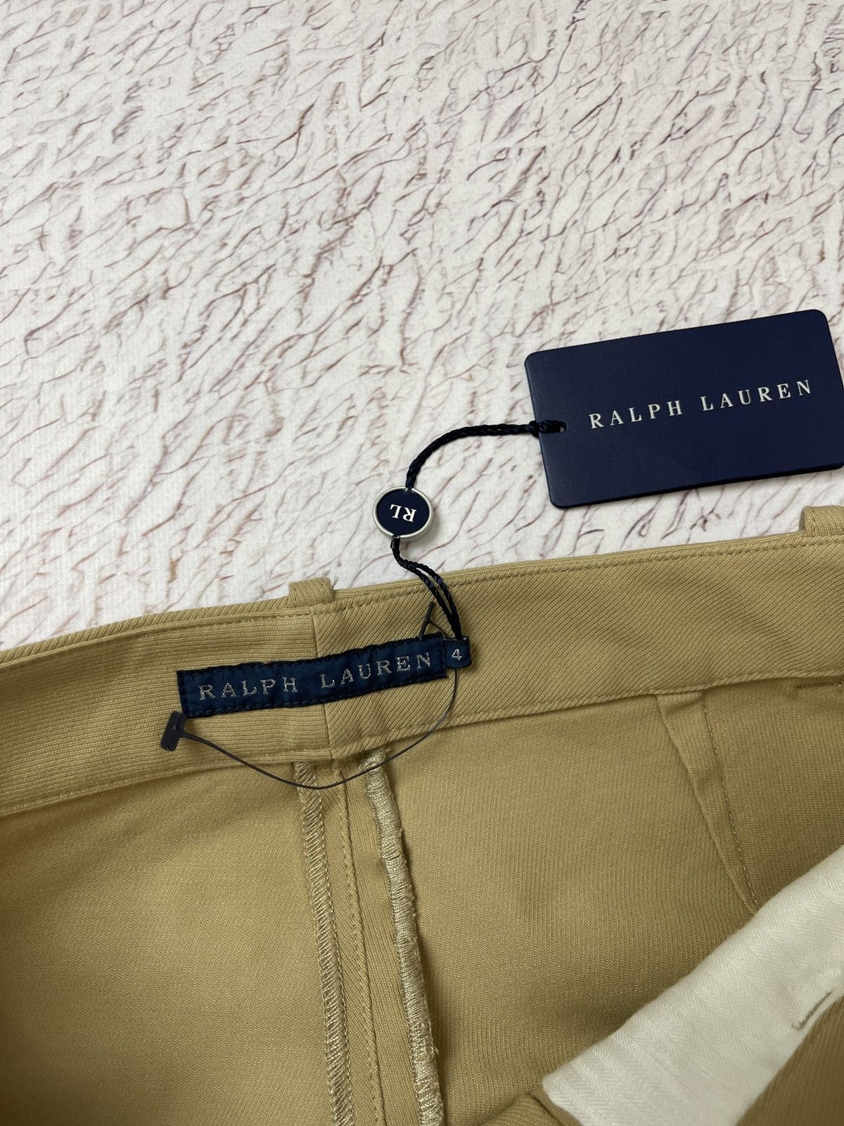 Polo Ralph Lauren Polo Ralph Lauren beige suede trim pants chinos Size 27" / US 4 / IT 40 - 7 Thumbnail