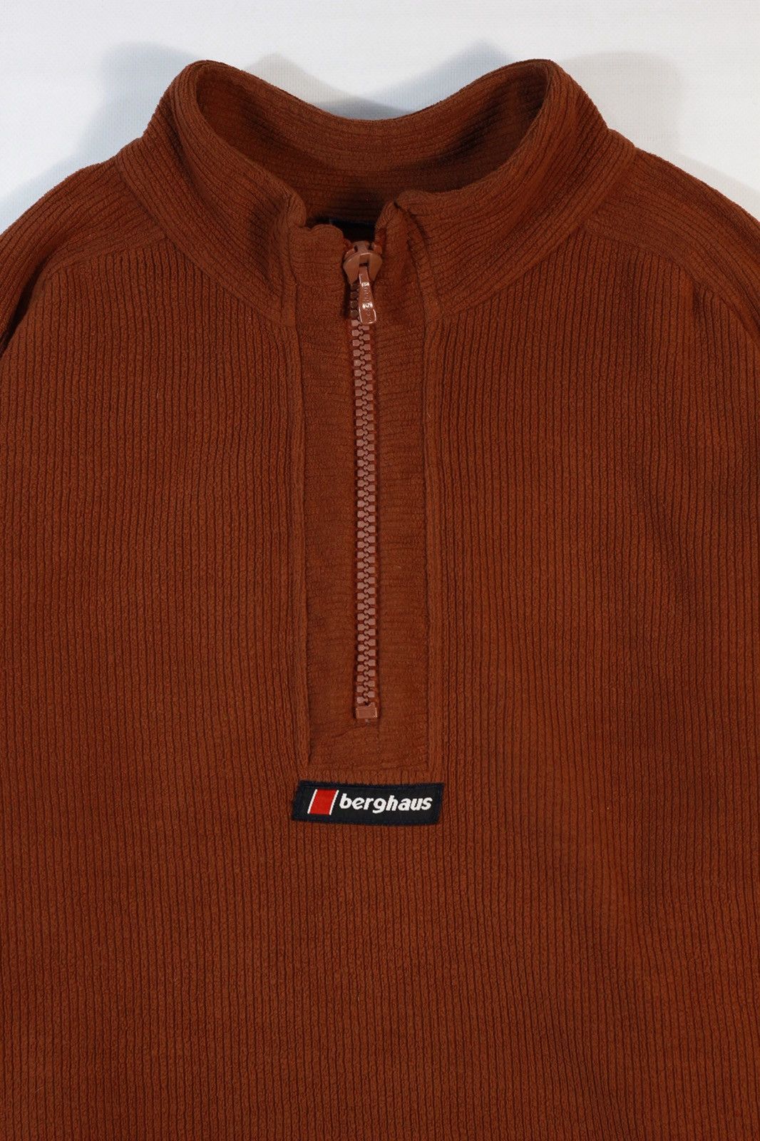 Berghaus Vintage 1990s Berghaus Corded Sweater 1/4 Zip Fleece Jacket Size US L / EU 52-54 / 3 - 3 Thumbnail