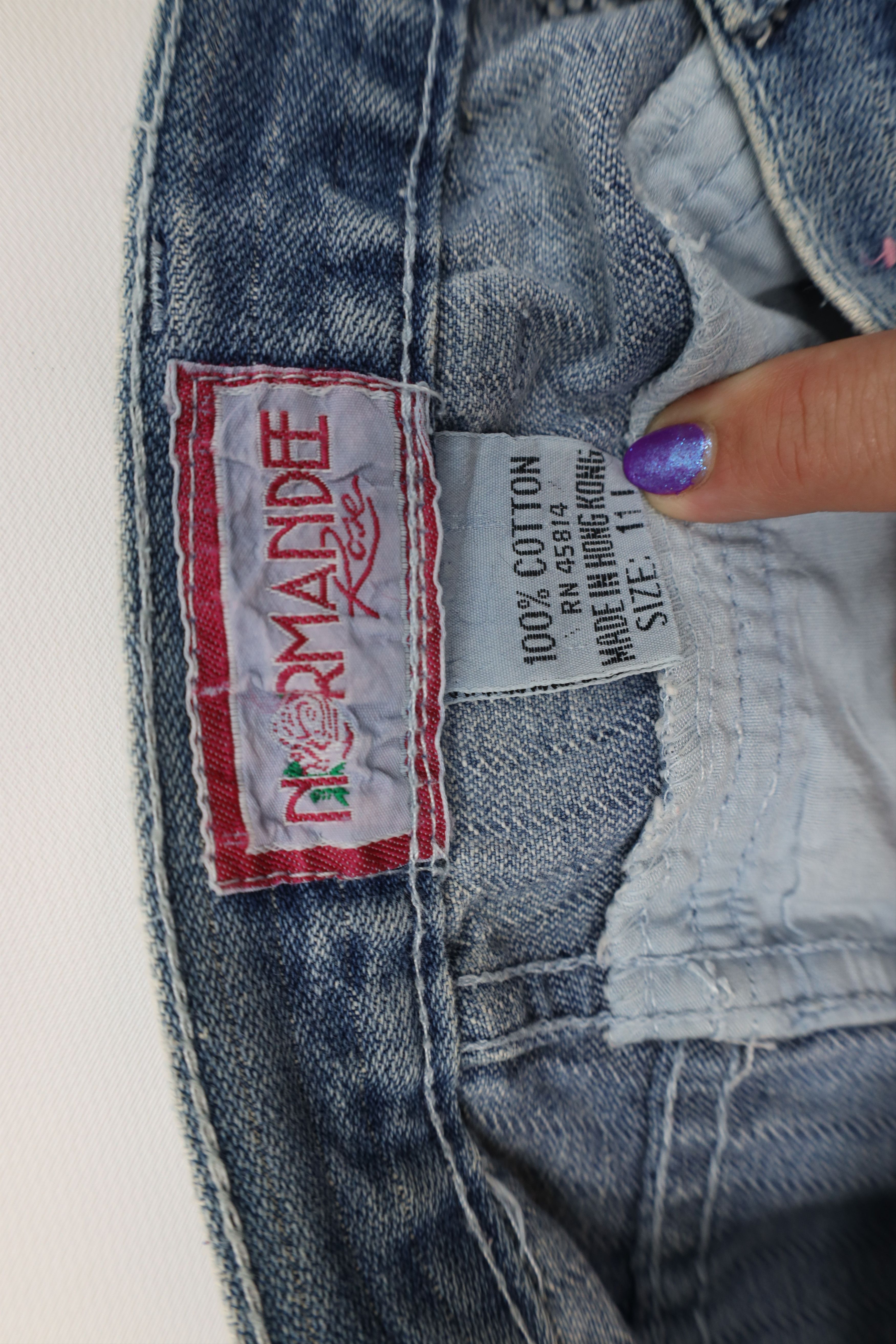 Vintage Vintage 90s Streetwear Striped Straight Leg Denim Jeans Size 32" / US 10 / IT 46 - 11 Thumbnail