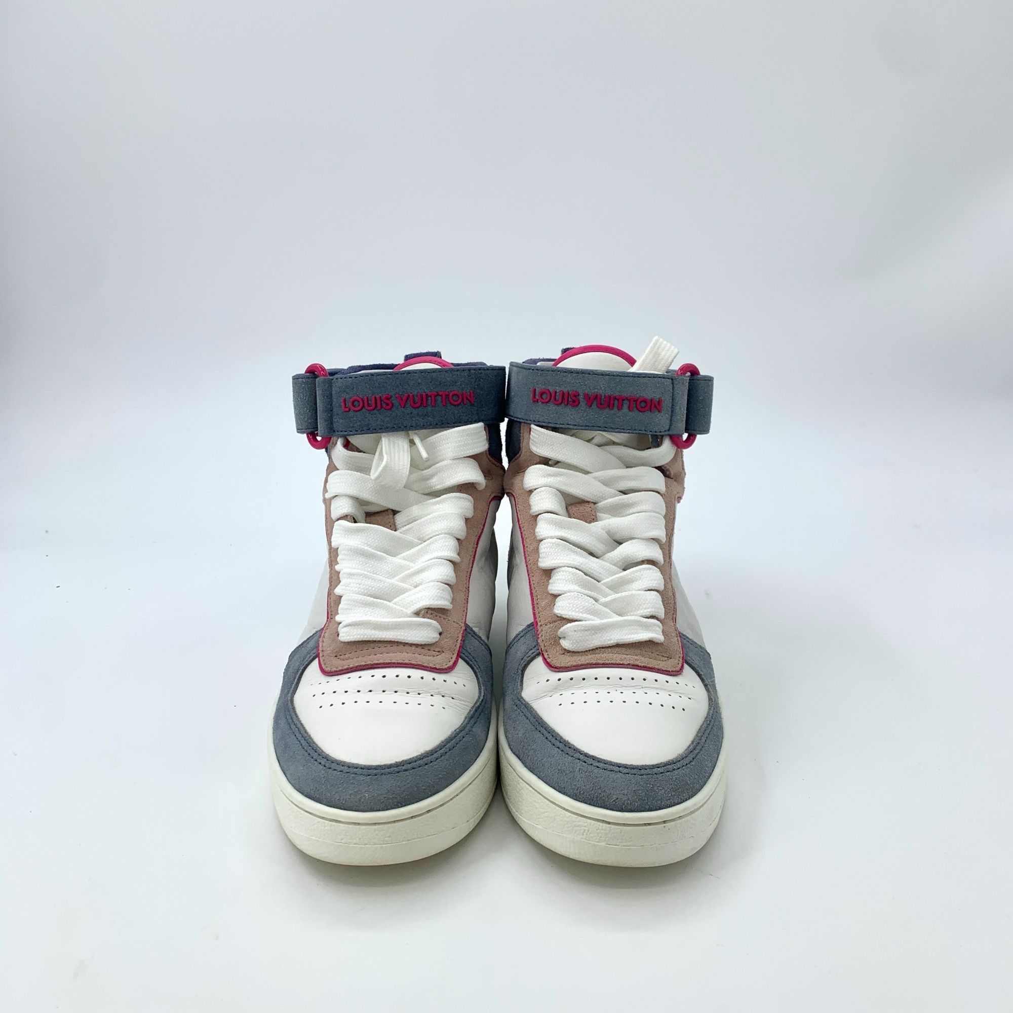 Louis Vuitton Louis Vuitton Colorblock Logo Lace-Up High-Top Sneakers (Siz Size US 6 / IT 36 - 9 Thumbnail