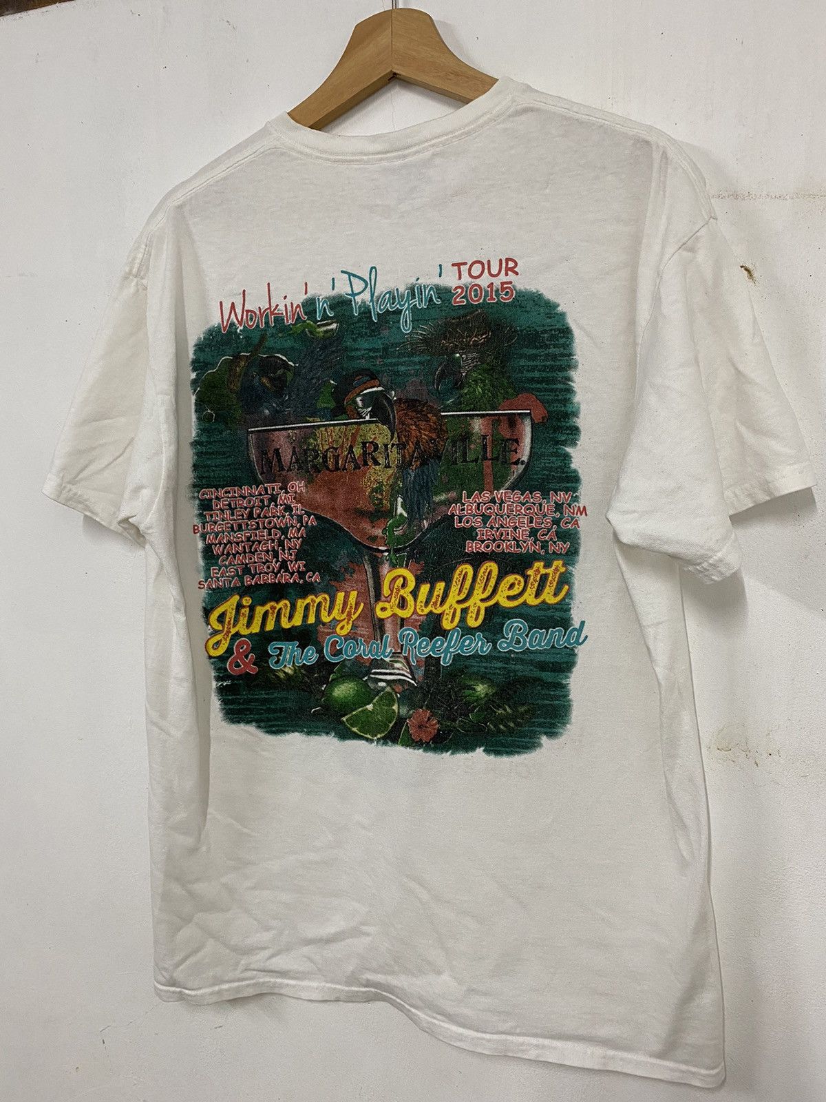 Band Tees Jimmy Buffett Tour 2015 Size US L / EU 52-54 / 3 - 3 Thumbnail