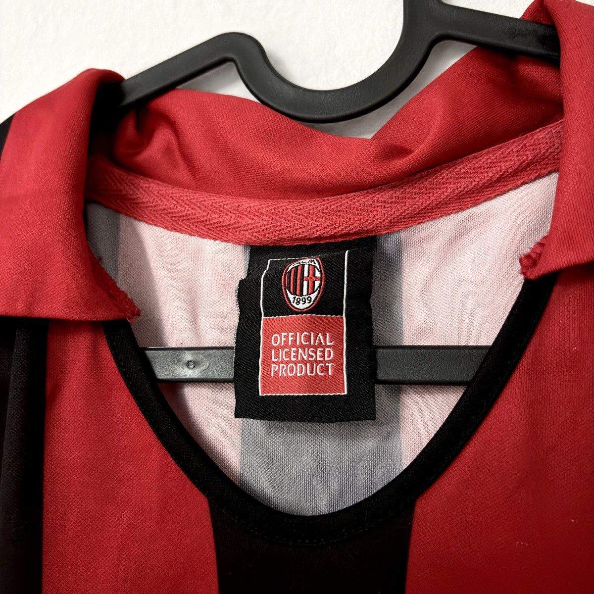 Vintage 1988 1990 Milan Retro Official Home Kit Soccer Jersey Shirt Size US L / EU 52-54 / 3 - 5 Thumbnail