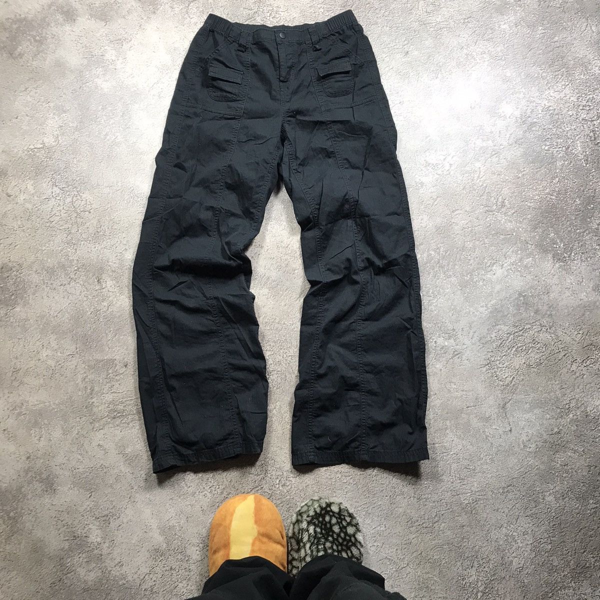 Vintage Vintage Y2K Baggy Cargo Pants Distressed Streetwear Logo 26 Size 26" / US 2 / IT 38 - 2 Thumbnail