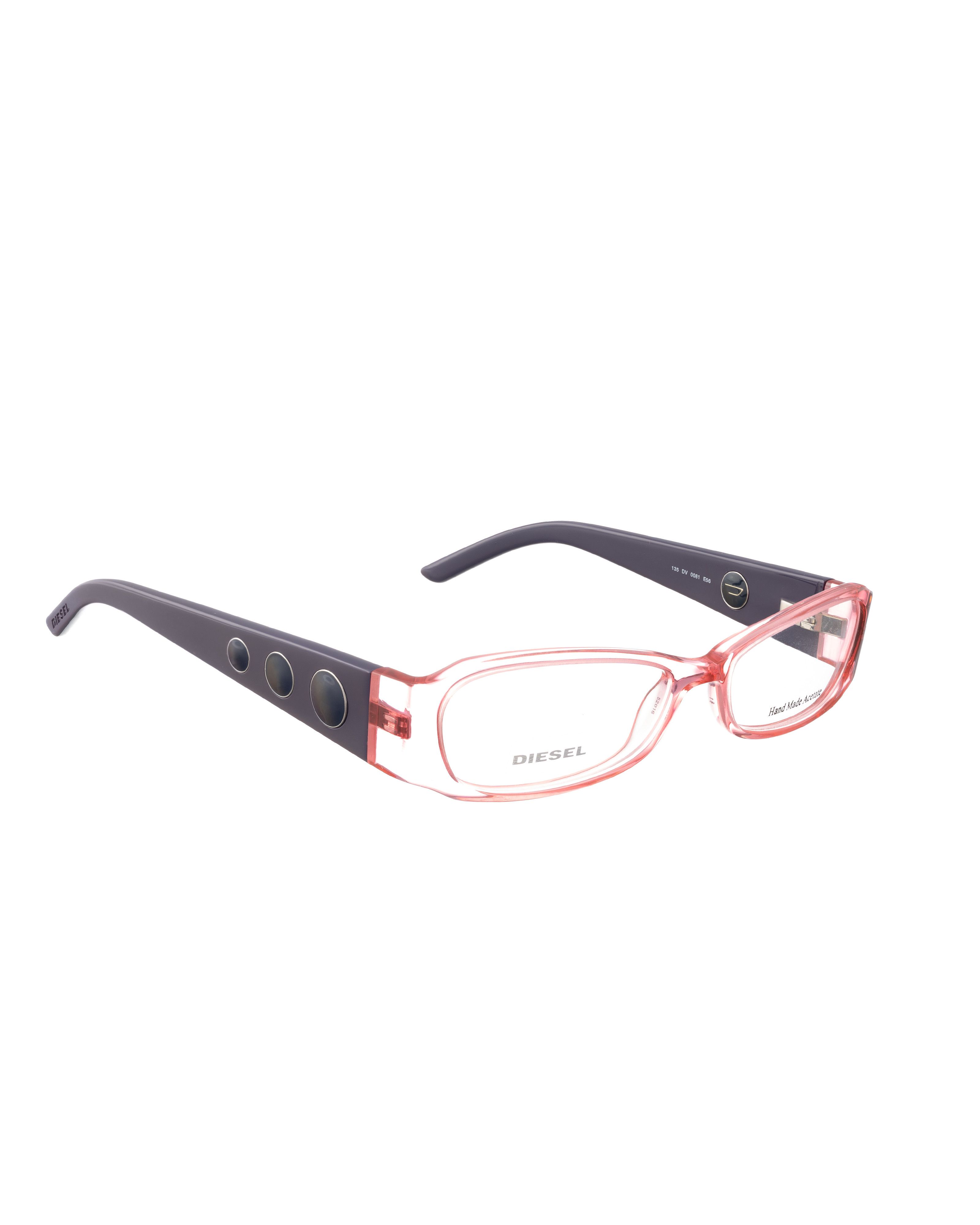 Diesel Diesel 00s Transparent Pink Glasses with Violet Temples Size ONE SIZE - 2 Thumbnail