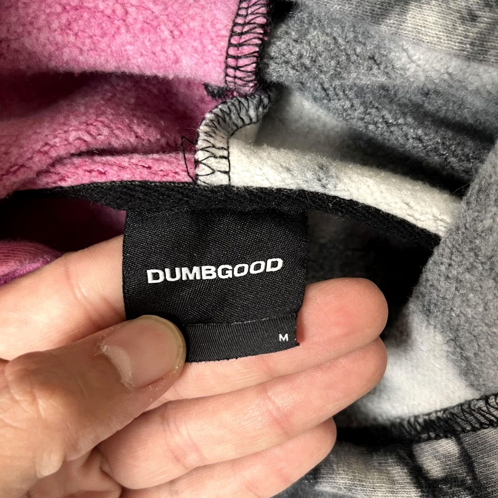 Vintage DUMBGOOD Kuromi My Melody Hoodie Sweatshirt Womens Medium Pink Tie Dye Pullover Size M / US 6-8 / IT 42-44 - 5 Thumbnail