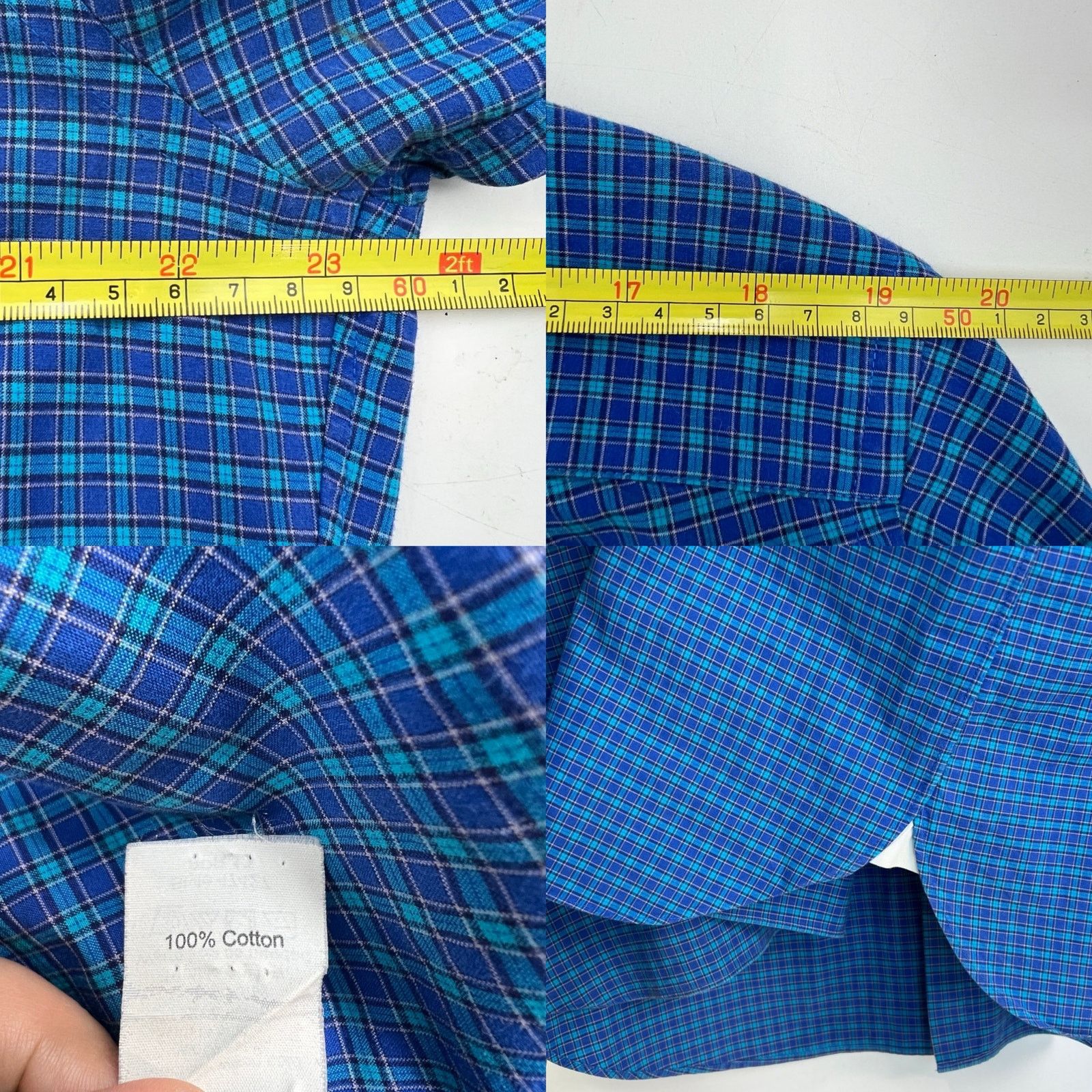J.Crew J. Crew Blue Plaid Button Up Shirt Long Sleeve Size US L / EU 52-54 / 3 - 4 Thumbnail