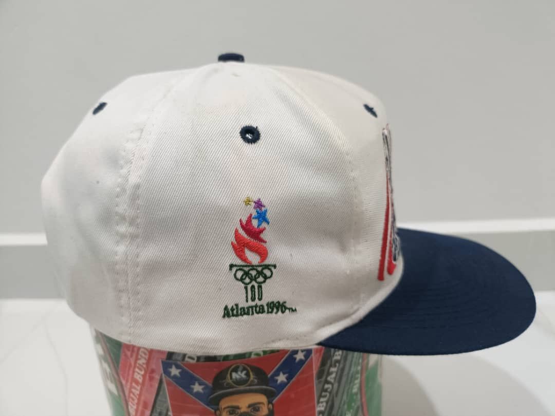 USA Olympics Vintage 1996 Atlanta Summer Olympics Emboidered Snapback Hat Size ONE SIZE - 2 Thumbnail