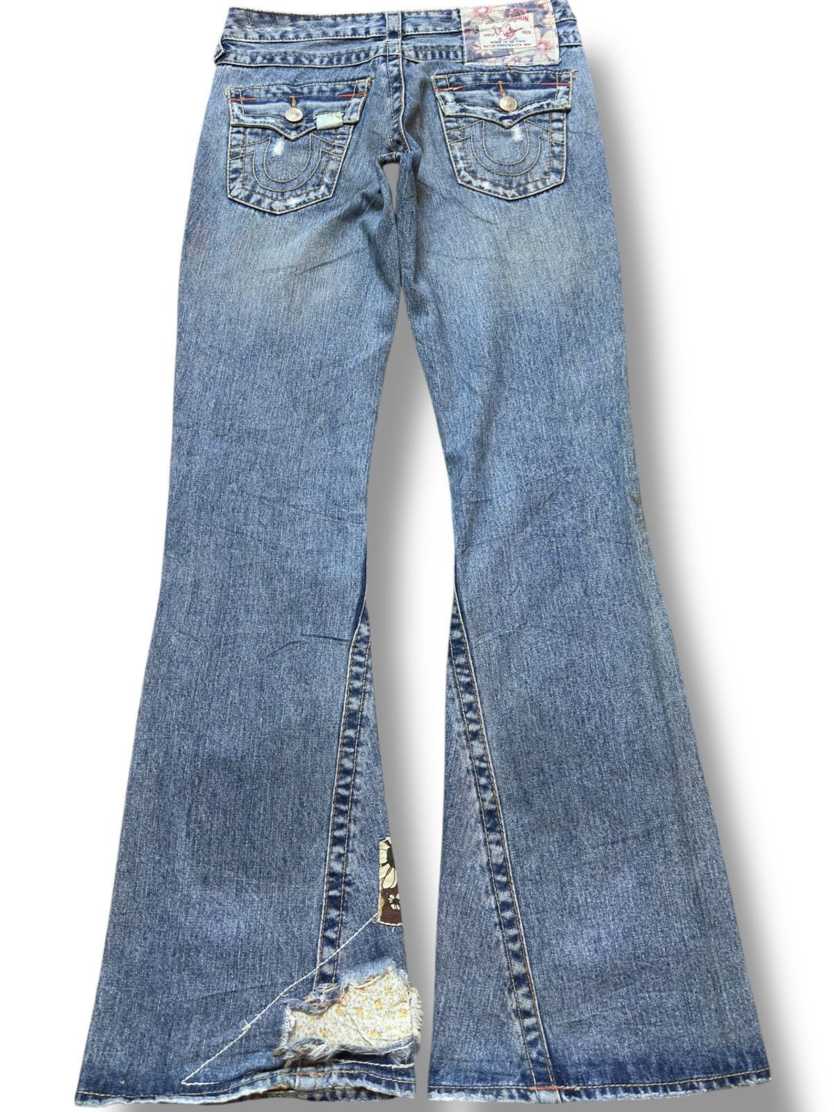 True Religion Vintage True Religion Woodstock Flare Faded Distressed Denim Size US 30 / EU 46 - 5 Thumbnail