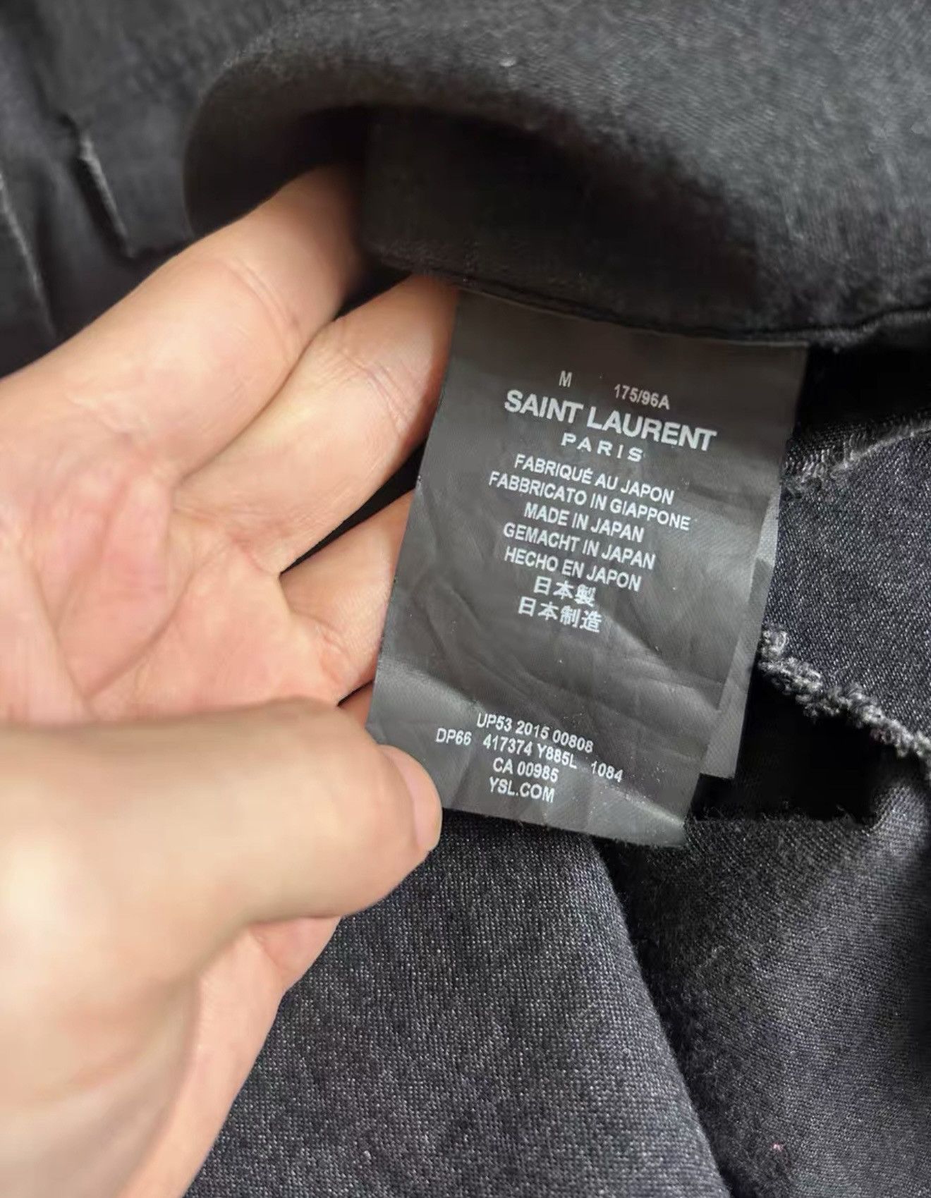 Saint Laurent Paris Saint Laurent Paris SS16 Runway Denim Shirt Sz.M Size US M / EU 48-50 / 2 - 6 Thumbnail