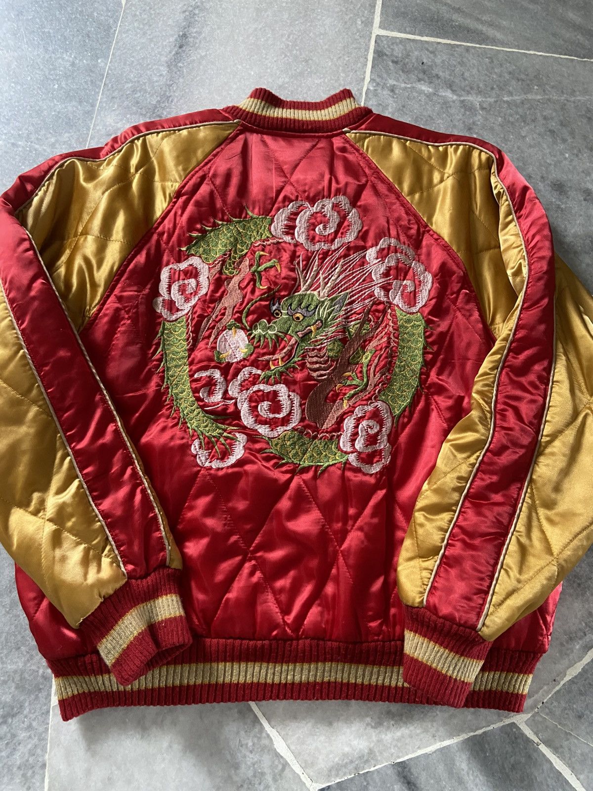 Japanese Brand Vintage Houston Sukajan Dragon Jacket Size US L / EU 52-54 / 3 - 6 Thumbnail
