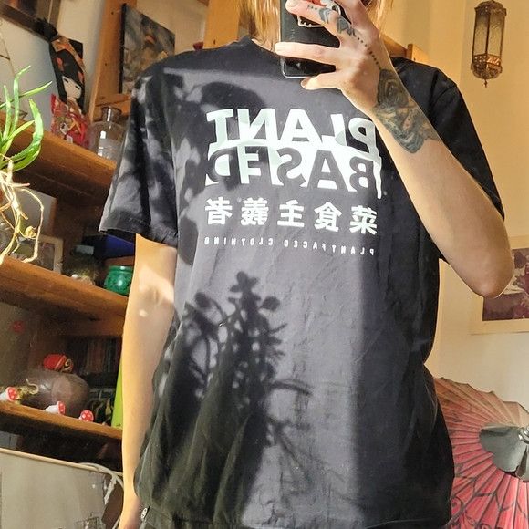 Other Plant Based Kanji Tee - Black T-Shirt - Plant Faced - M Size US M / EU 48-50 / 2 - 5 Thumbnail
