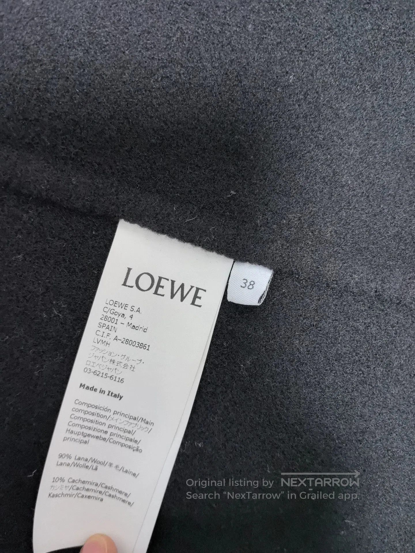 Loewe Loewe Black Wool Coat Size 38. Size US S / EU 44-46 / 1 - 4 Thumbnail