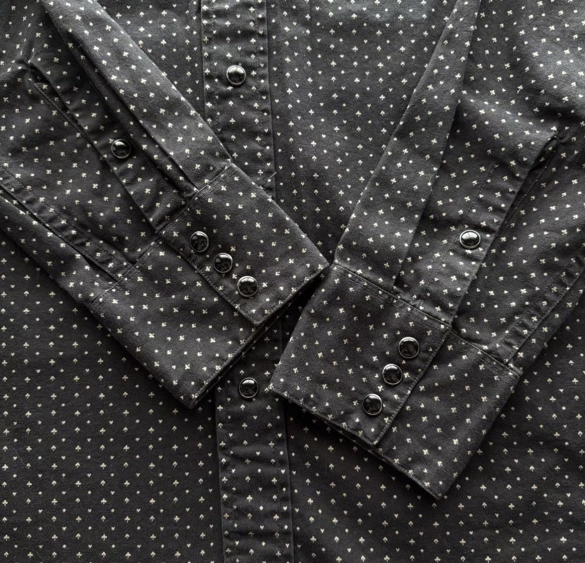 RRL Ralph Lauren RRL Ralph Lauren Double RL Black Poker Western Shirt K22 Size US M / EU 48-50 / 2 - 4 Thumbnail