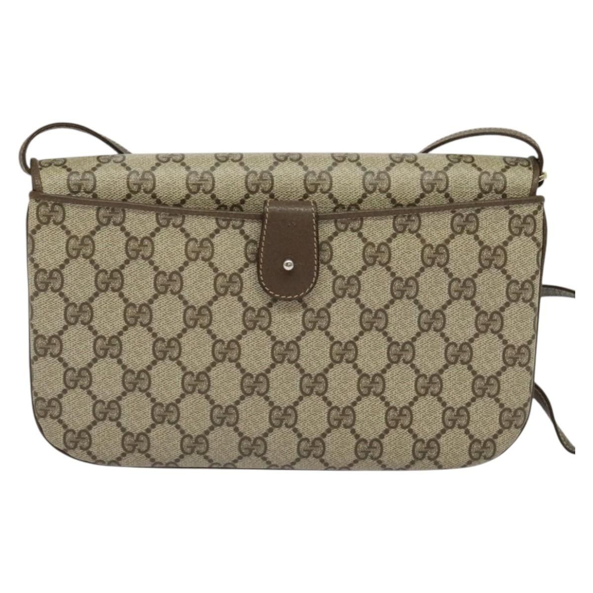 Gucci GUCCI GG Supreme Shoulder Bag Pvc Beige Gold 004 256 004 256 Size ONE SIZE - 3 Thumbnail