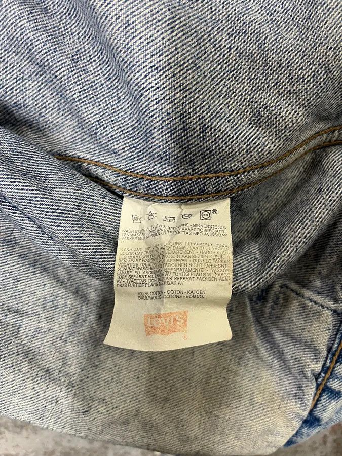 Levi's × Vintage 1990s Levi’s Blue Distressed Faded Denim Jacket Size US M / EU 48-50 / 2 - 11 Thumbnail