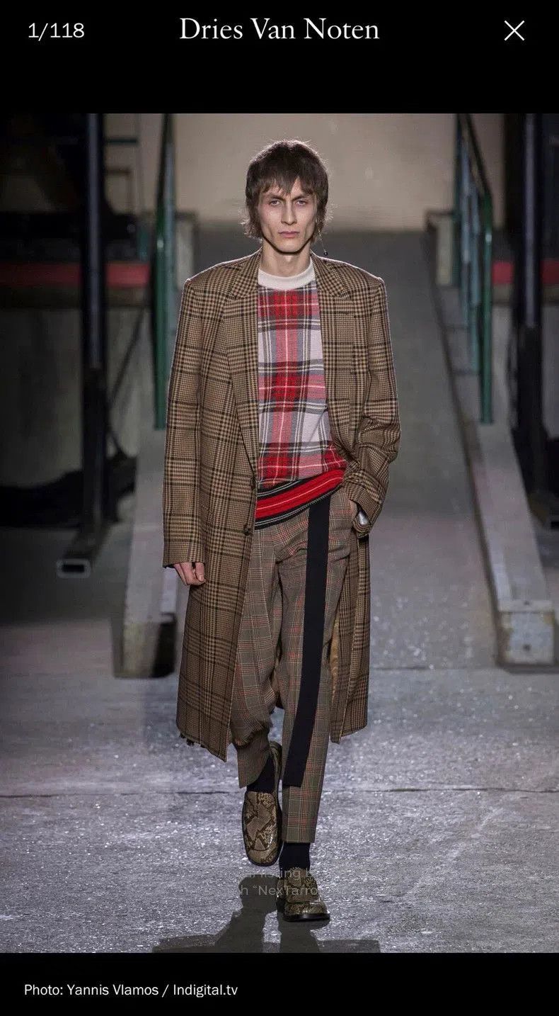 Dries Van Noten Dries Van Noten Plaid Wool Coat. Size US S / EU 44-46 / 1 - 1 Thumbnail