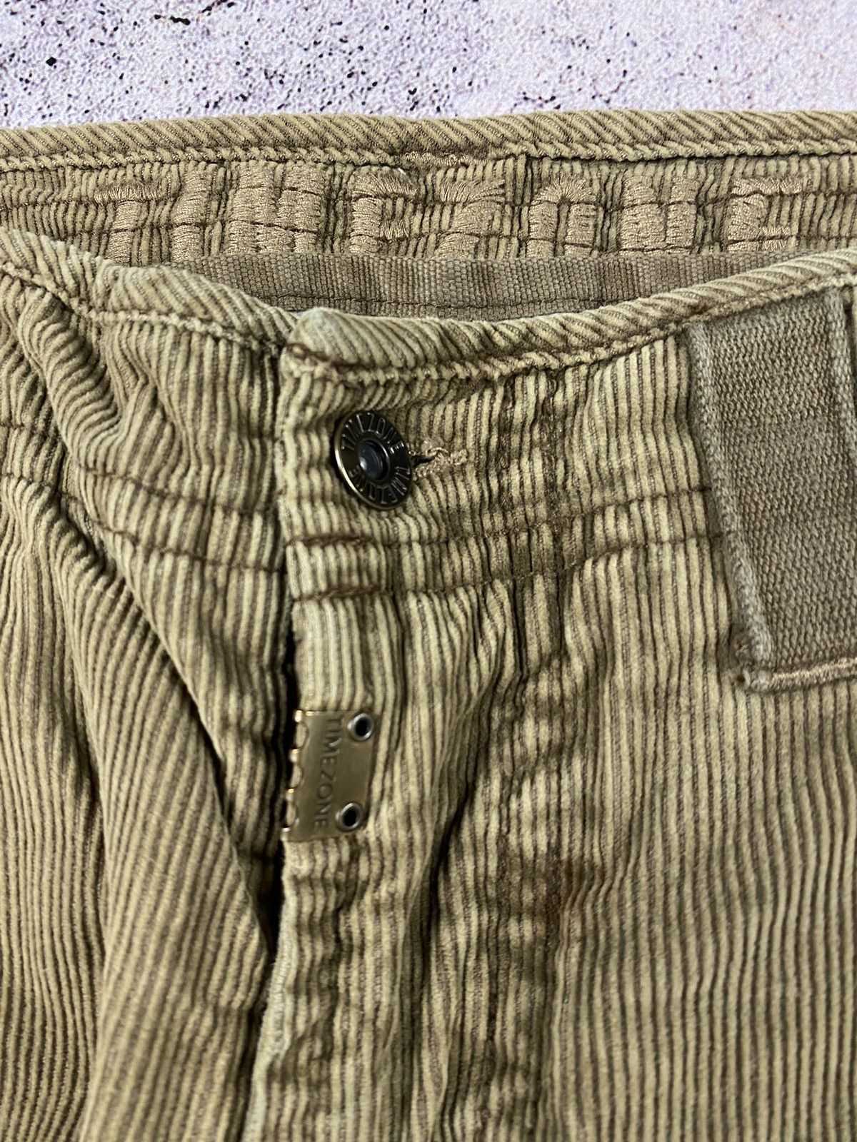 Japanese Brand Vintage Y2k Timezone Cargo Velvet pants Size US 30 / EU 46 - 4 Thumbnail