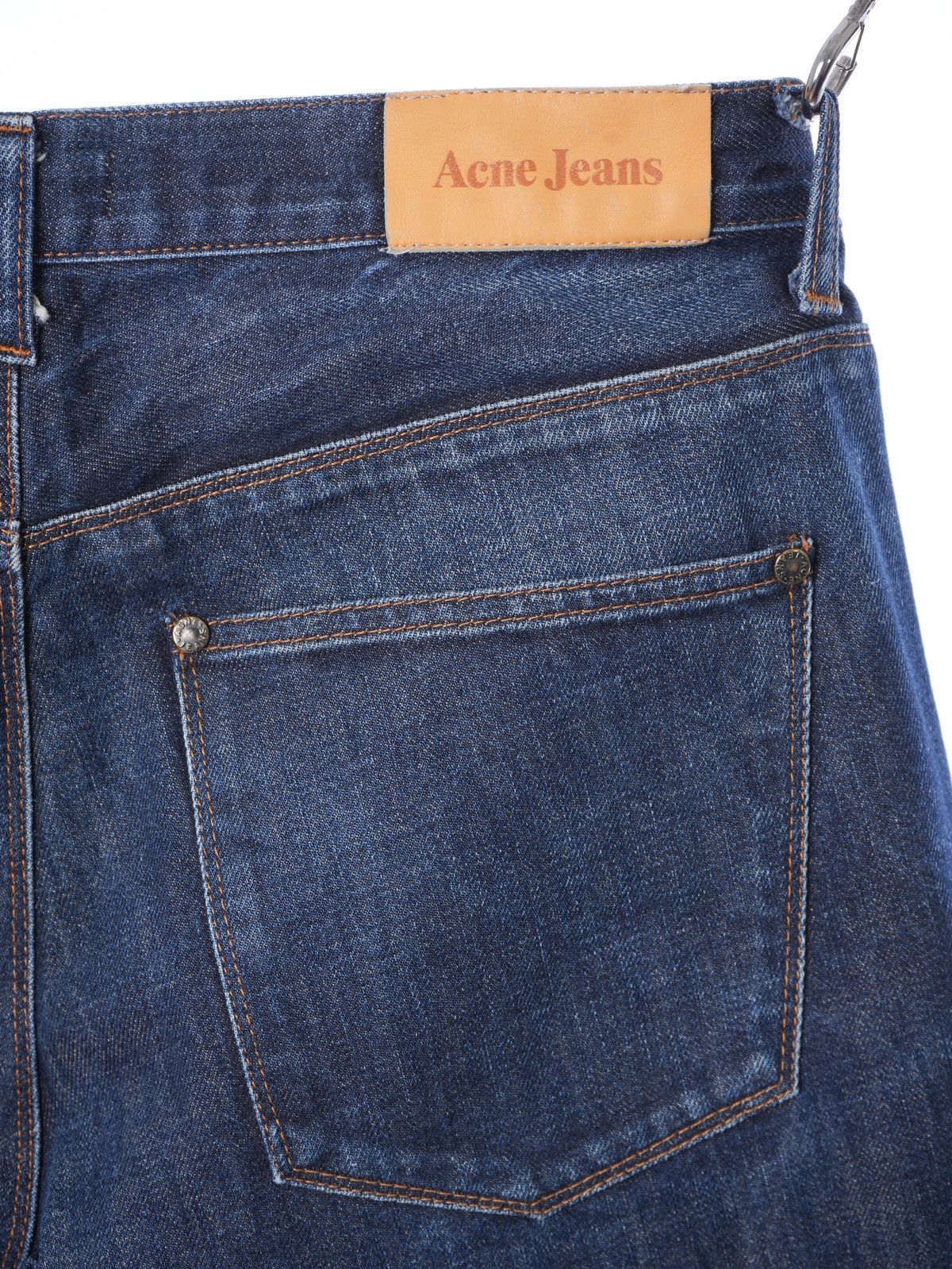 Acne Studios Acne Studios Max Raw Indigo Denim Jeans Straight Slim Cut Size US 31 - 3 Thumbnail