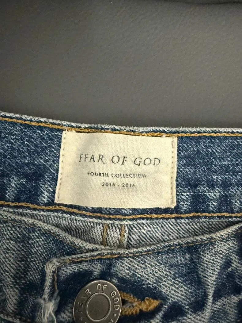 Fear of God Fear Of God 4TH OG Blue Jeans 34. Size US 34 / EU 50 - 5 Thumbnail