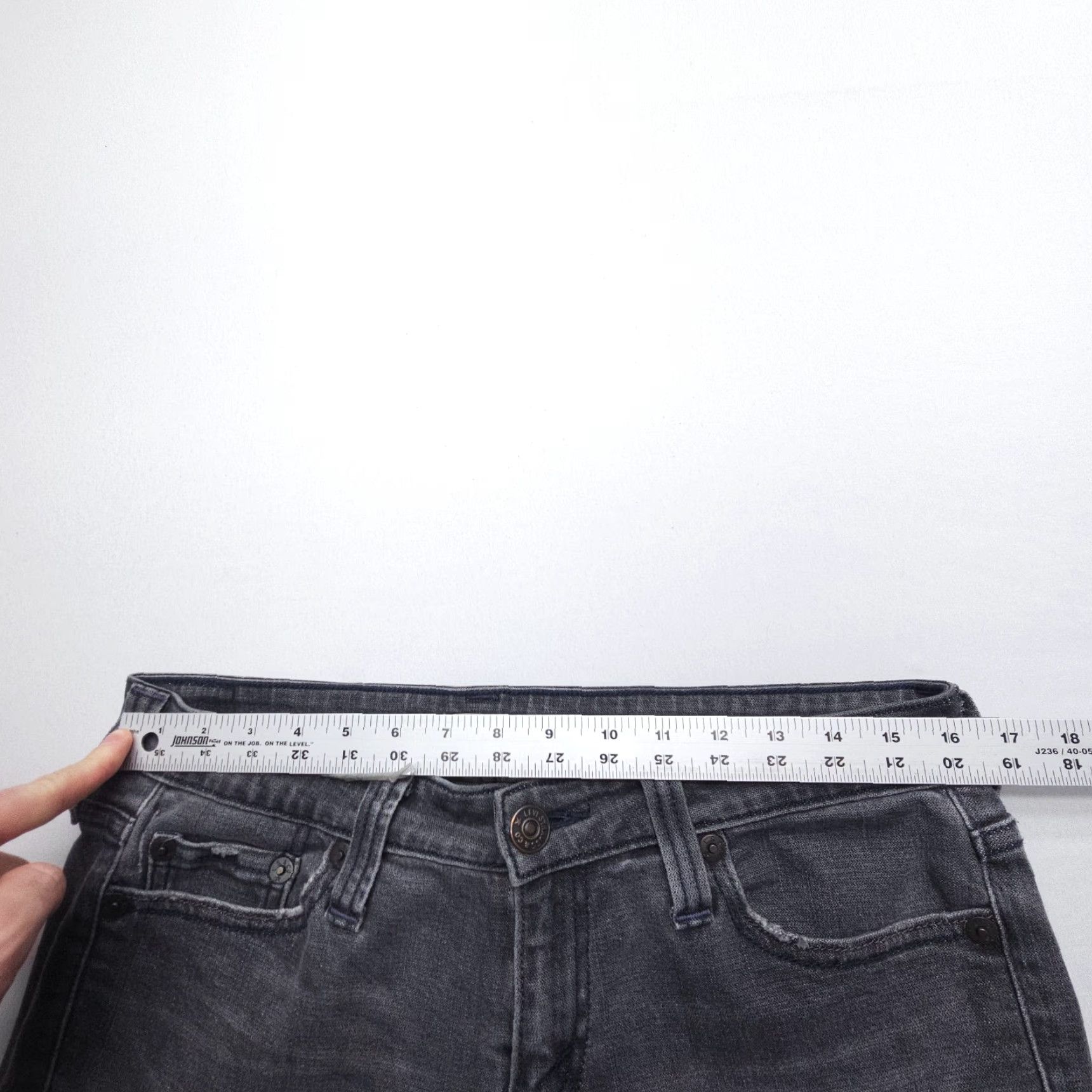 Levi's Levi's 545 Jeans Low Skinny Denim 30" Inseam 8M Gray Blue 90s Vintage Women's Regular Stretch Comfort Fashion 5-Pocket Size 30" / US 8 / IT 44 - 7 Thumbnail