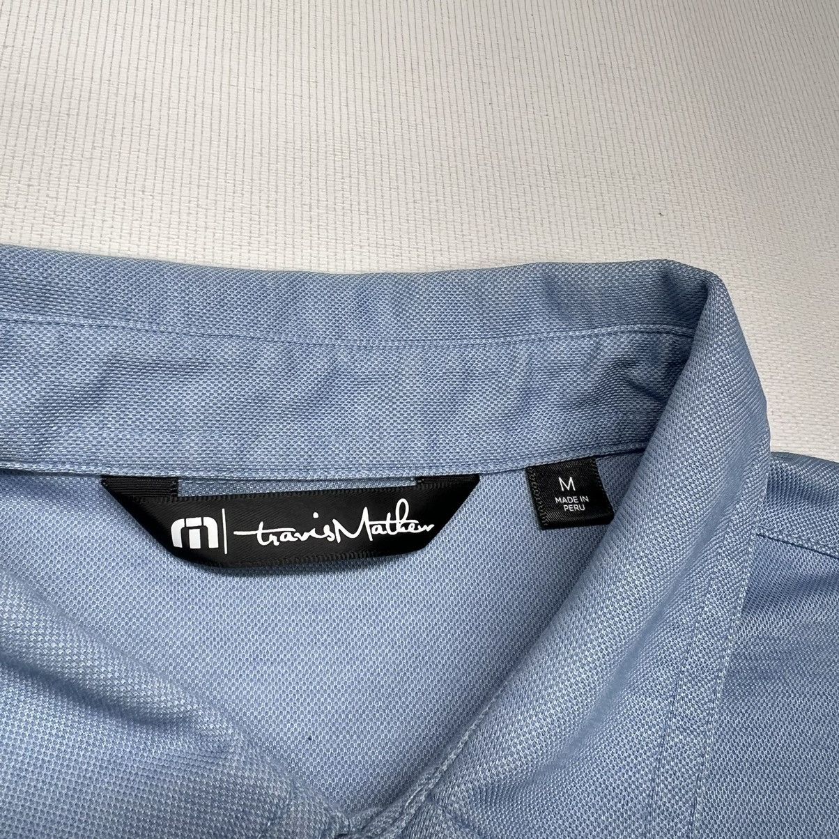 TravisMathew Travis Mathew Polo Shirt Blue Golf Collared Logo Active Size US M / EU 48-50 / 2 - 5 Thumbnail