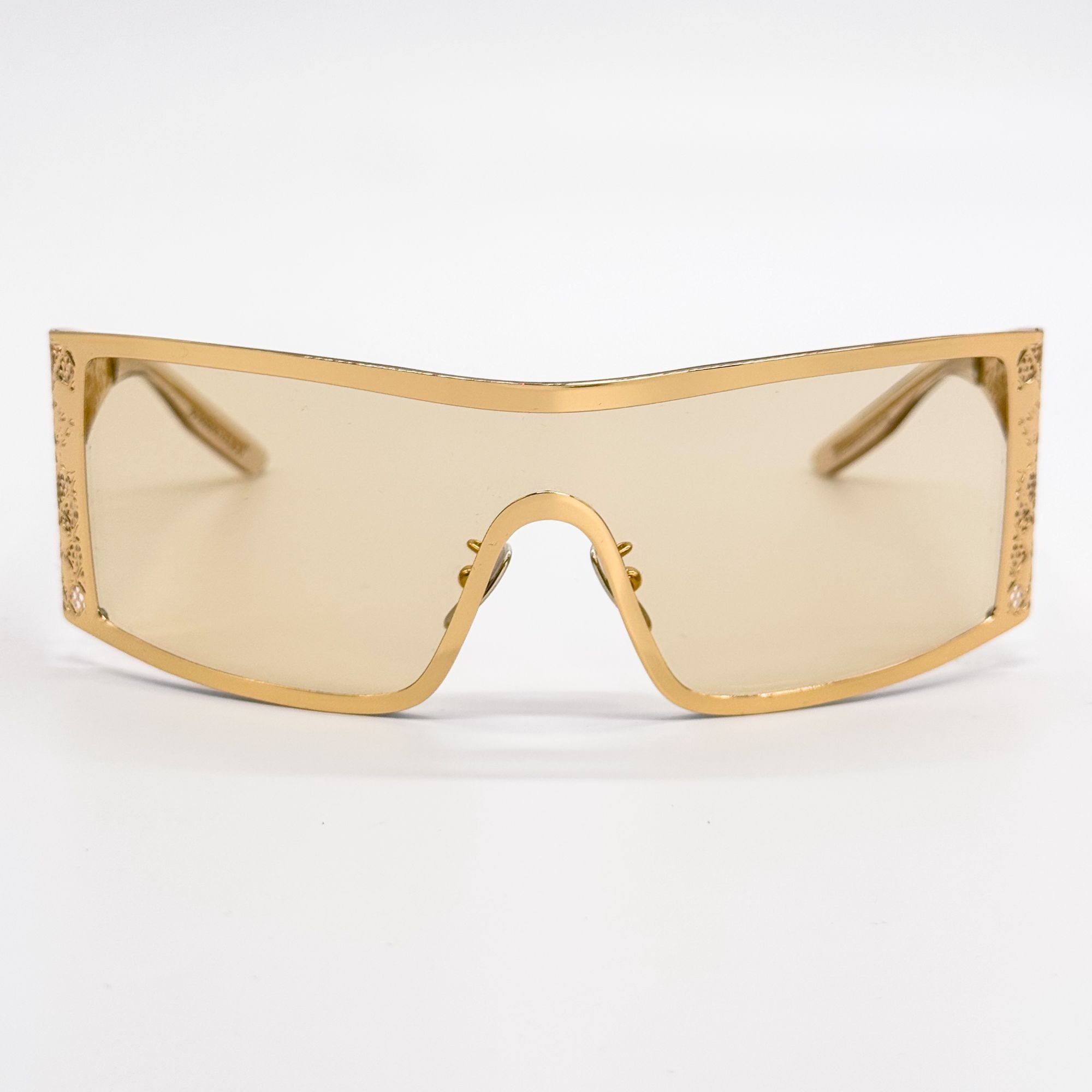 Dolce & Gabbana NEW DG2317 02/71 DOLCE&GABBANA GOLD SHIELD WOMEN SUNGLASSES Size ONE SIZE - 3 Thumbnail