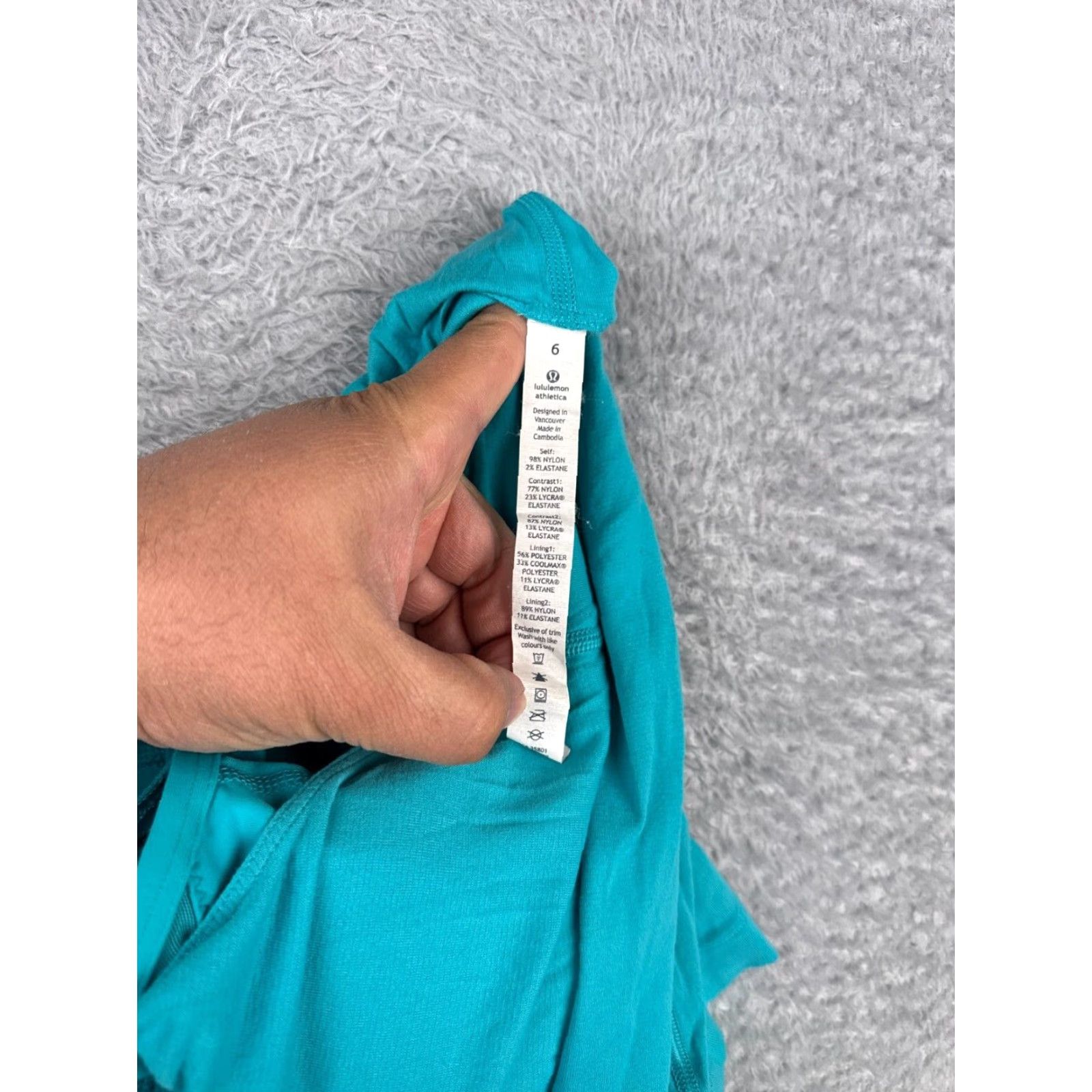 Lululemon Lululemon Shirt Women 6 Blue Tank Built In Bra Racerback Run Gym Endeavor W1N04S Size M / US 6-8 / IT 42-44 - 2 Thumbnail