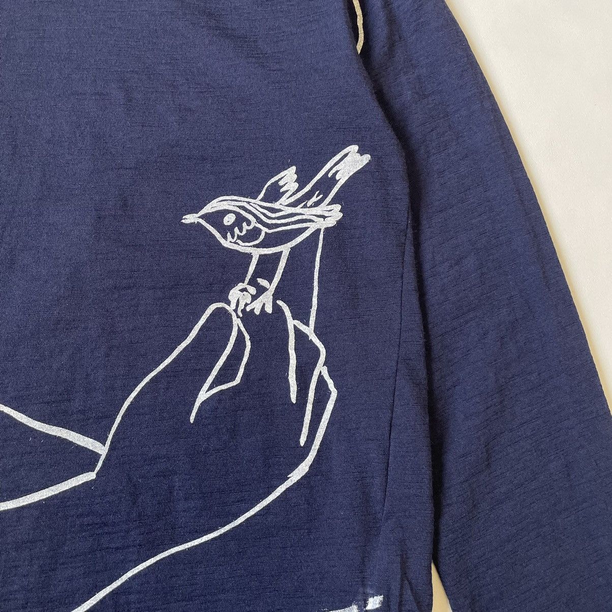 Comme des Garcons Bird + Hand Print Wool Sweater Size US M / EU 48-50 / 2 - 6 Thumbnail