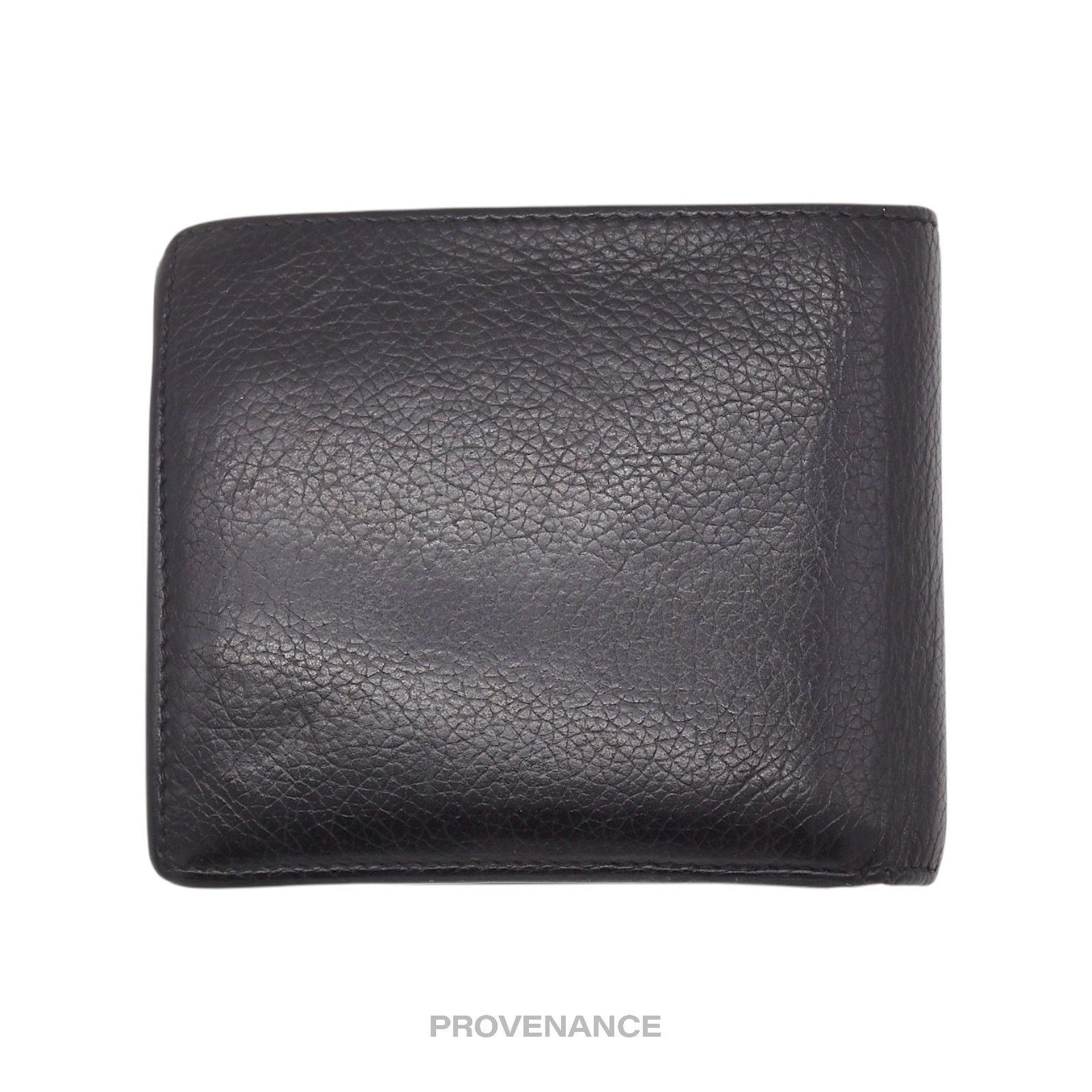 Balenciaga 🔴 Balenciaga Logo Bifold Wallet - Black Leather Size ONE SIZE - 2 Thumbnail