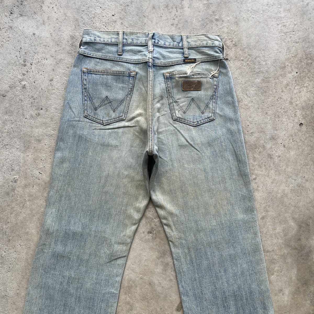 Jean Vintage Wrangler RUSTY Jeans Distressed Faded Denim Pants Size US 29 - 8 Thumbnail