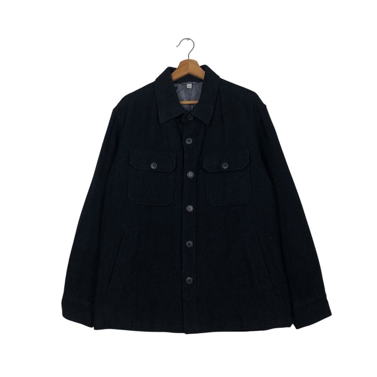 Japanese Brand × Vintage 📌Vintage Wool Jacket Button Uniqlo Issey Miyake Rich Blue Size US L / EU 52-54 / 3 - 2 Thumbnail