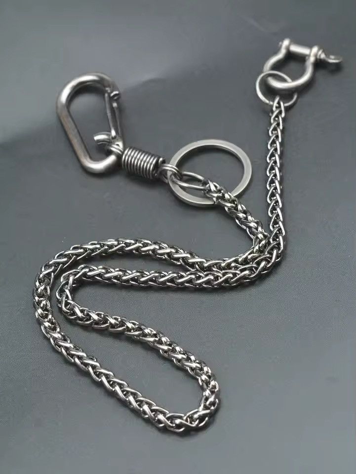 Jewelry Gothic Chunky Gunmetal Trousers Jeans Wallet Chain Size ONE SIZE - 2 Thumbnail