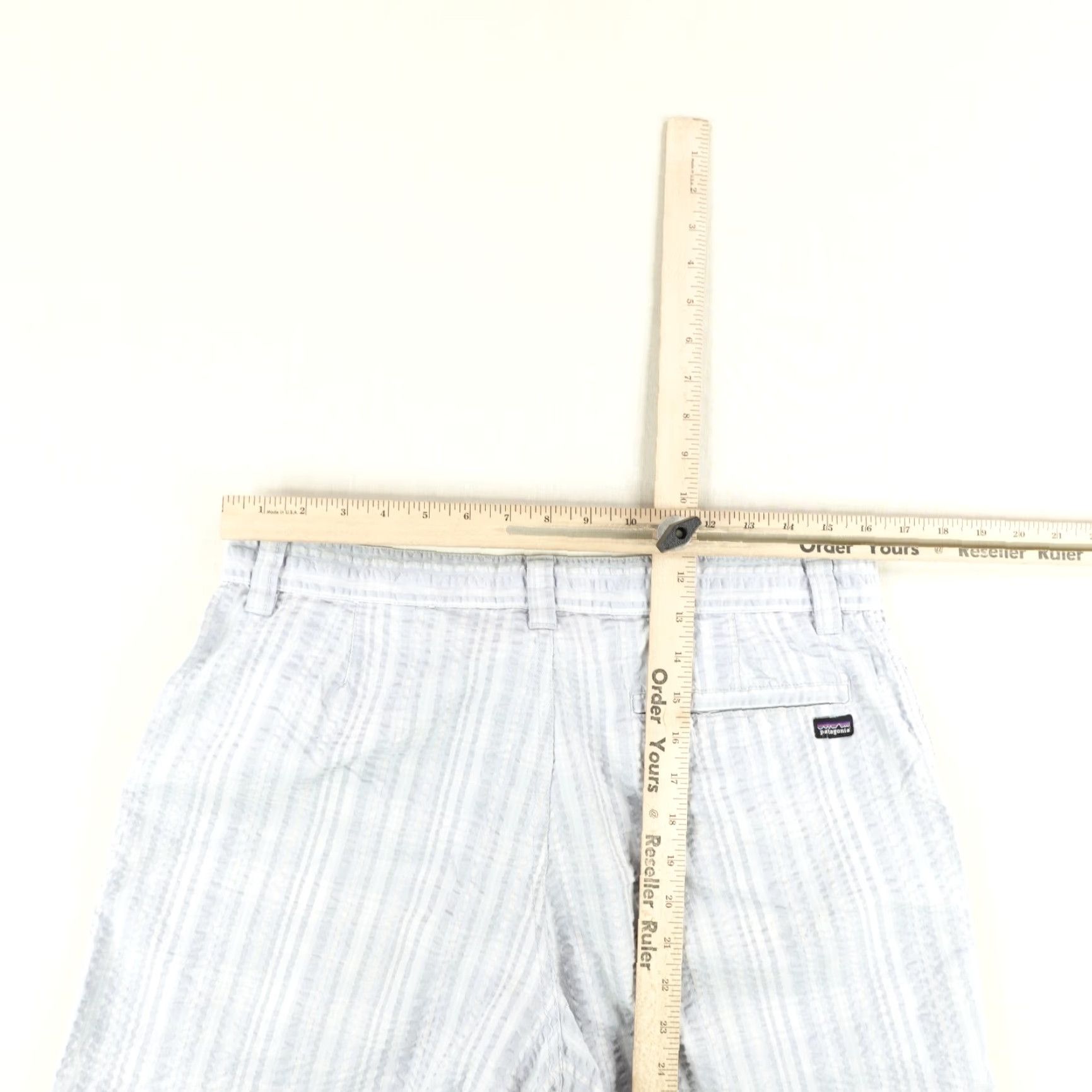 Patagonia Patagonia Shorts Mens 32 Blue Plaid Chino Casual Travel Workwear Cotton Polyester Breathable Pockets Logo Regular 8 in Inseam Mens Size US 33 - 6 Thumbnail